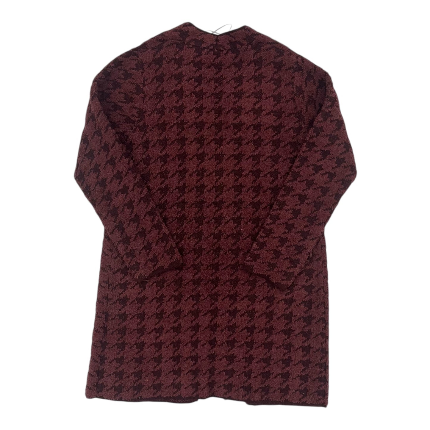 Sweater Cardigan By Nine West In Black & Red, Size:M