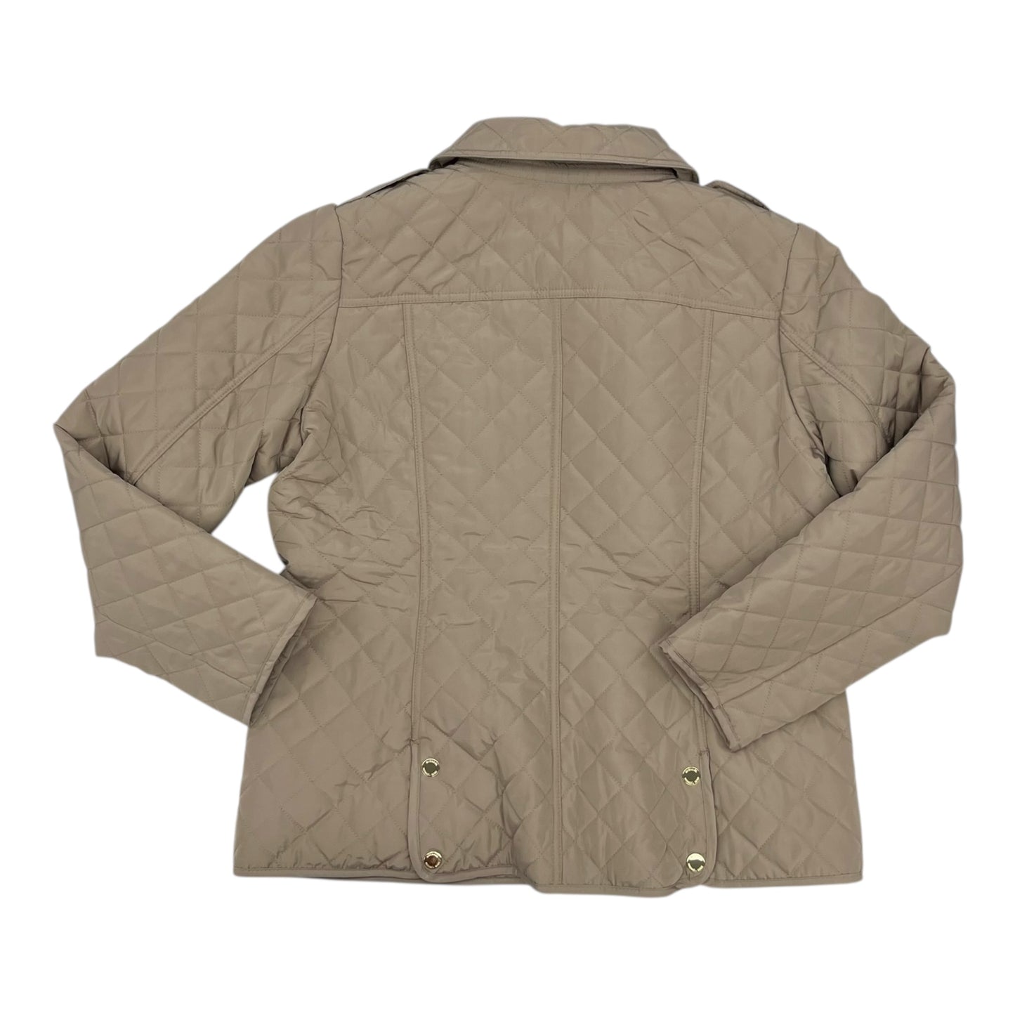 Coat Designer By Michael Kors In Tan, Size:L