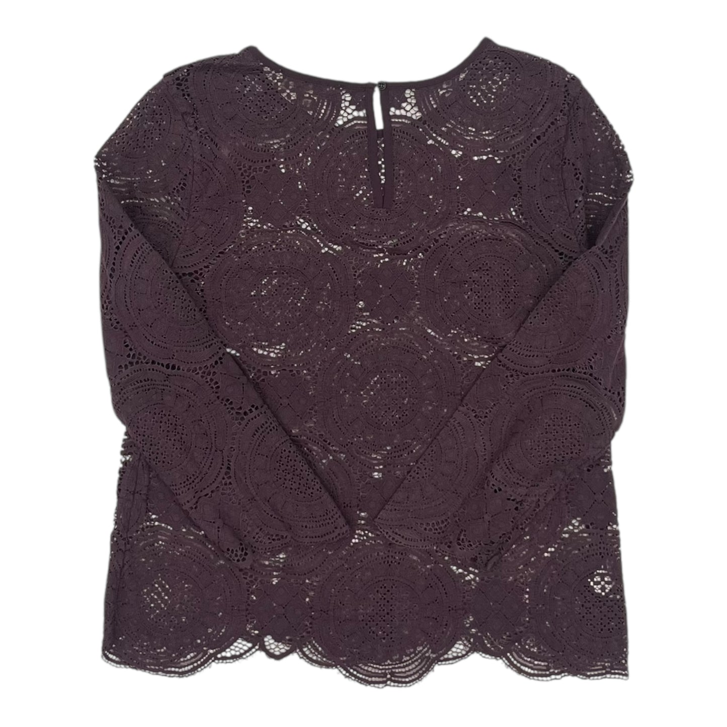 Top 3/4 Sleeve By Loft In Purple, Size:M
