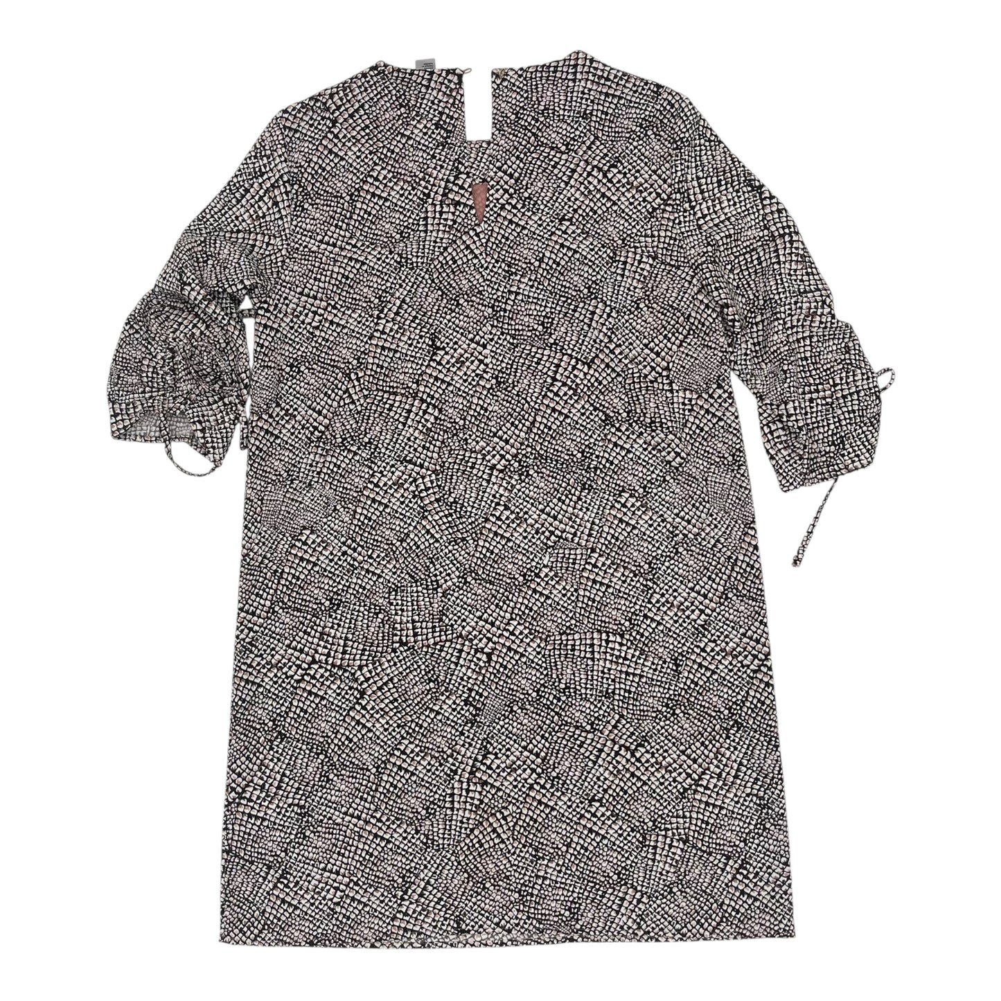 Dress Casual Short By H&M In Black & Pink, Size:12