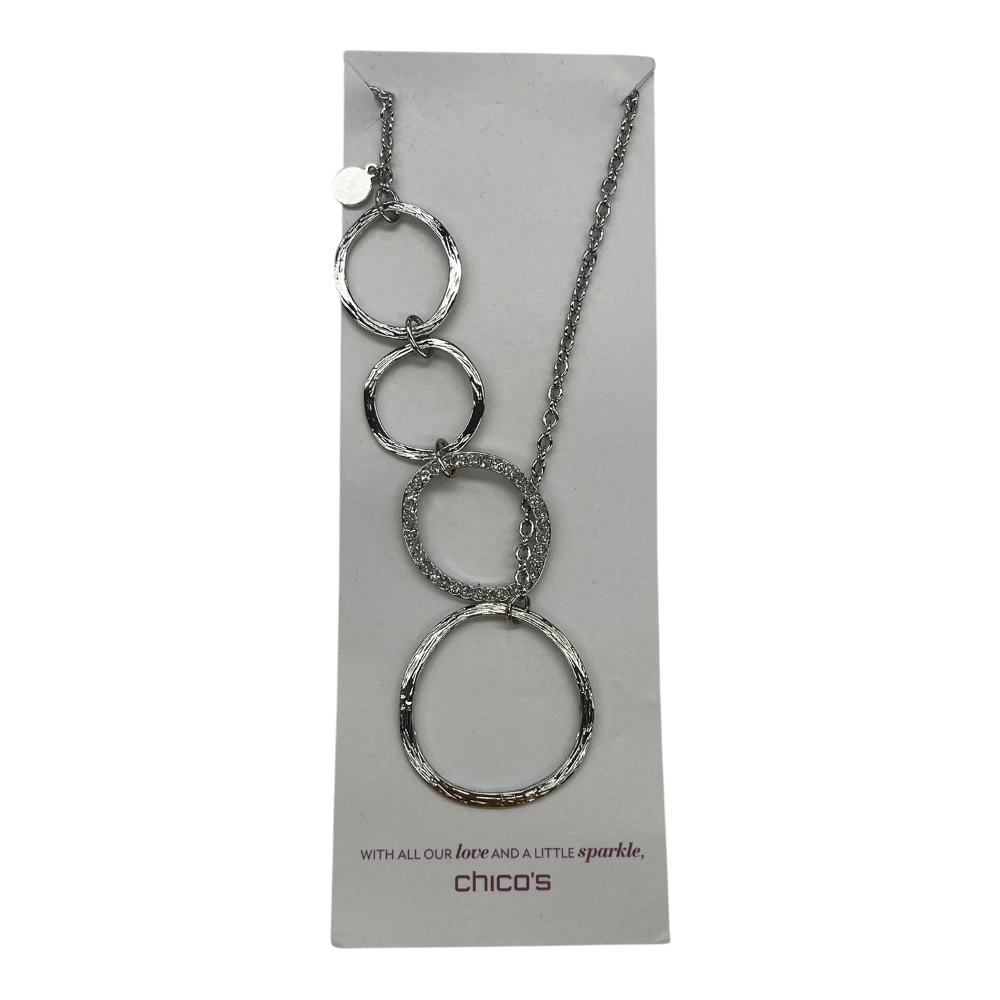Necklace Statement By Chicos In Silver