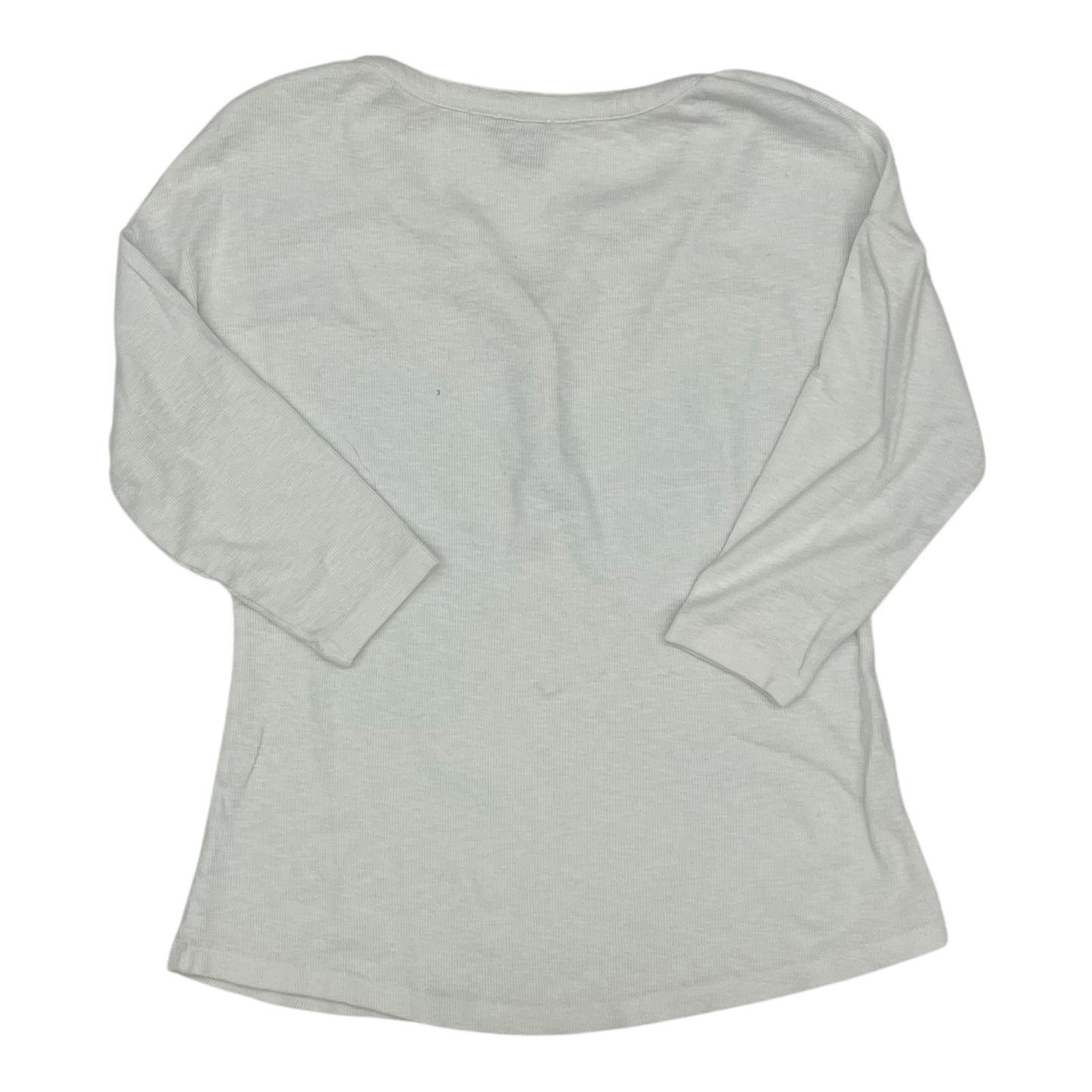 Top 3/4 Sleeve By Natural Reflections In White, Size:S