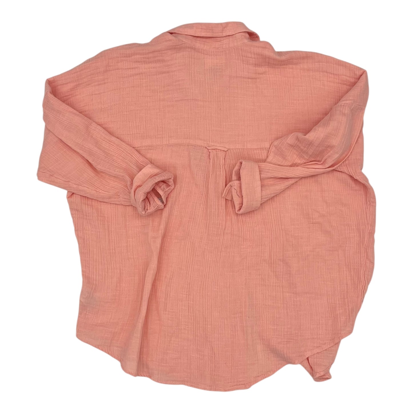 Blouse Ls By American Eagle In Pink, Size:S