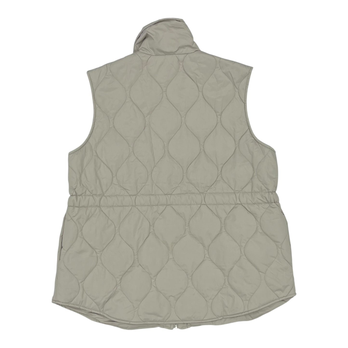 Vest Puffer & Quilted By Agb In Tan, Size:1X
