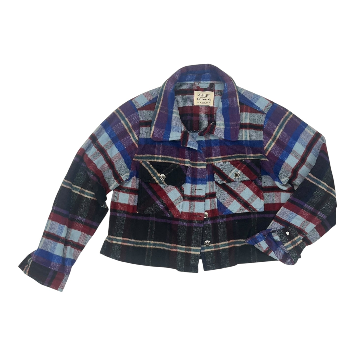 Jacket Shirt By Ashley In Blue, Size:M