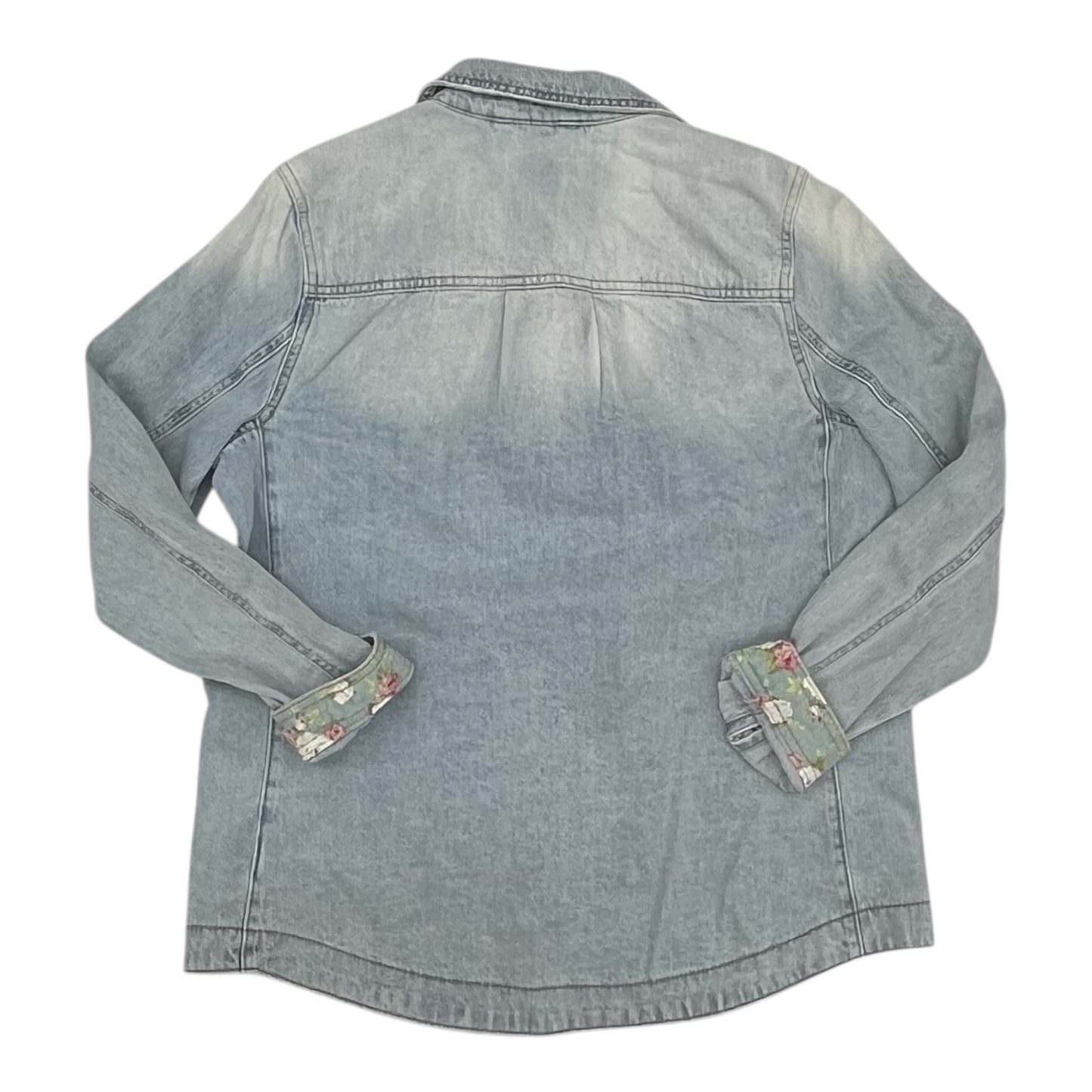 Jacket Denim By Curve Appeal In Blue Denim, Size:S