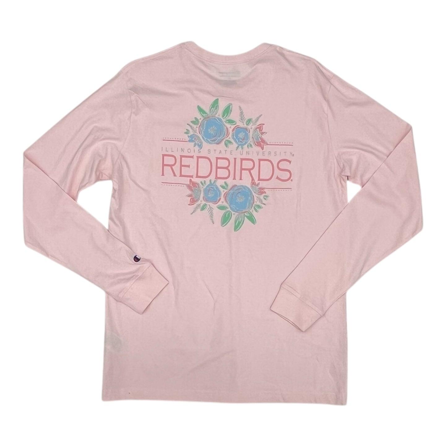 Athletic Top Ls Crewneck By Champion In Pink, Size:M