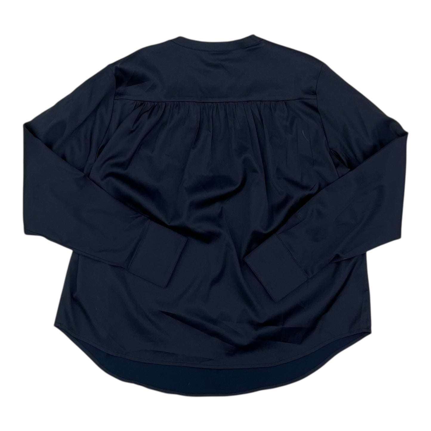 Blouse Ls By Banana Republic In Navy, Size:M