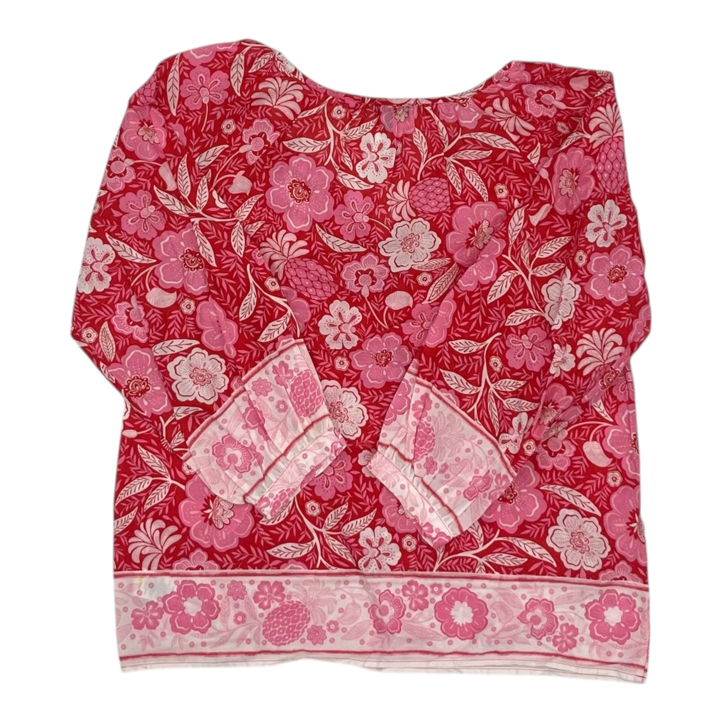 Blouse Ls By Talbots In Floral Print, Size:Sp