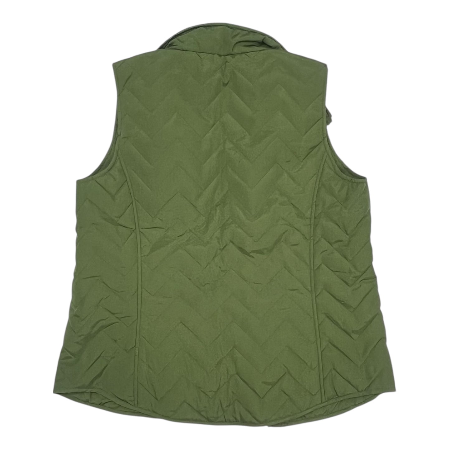 Vest Puffer & Quilted By Clothes Mentor In Green, Size:L
