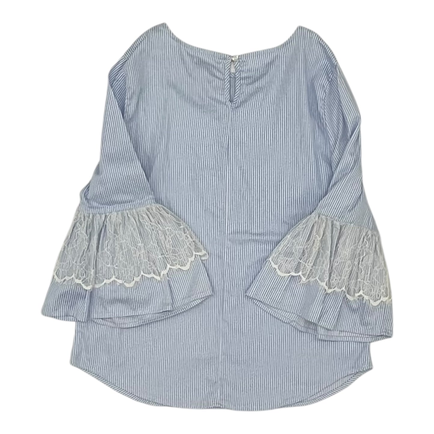 Top 3/4 Sleeve By New York And Co In Blue, Size:Xs