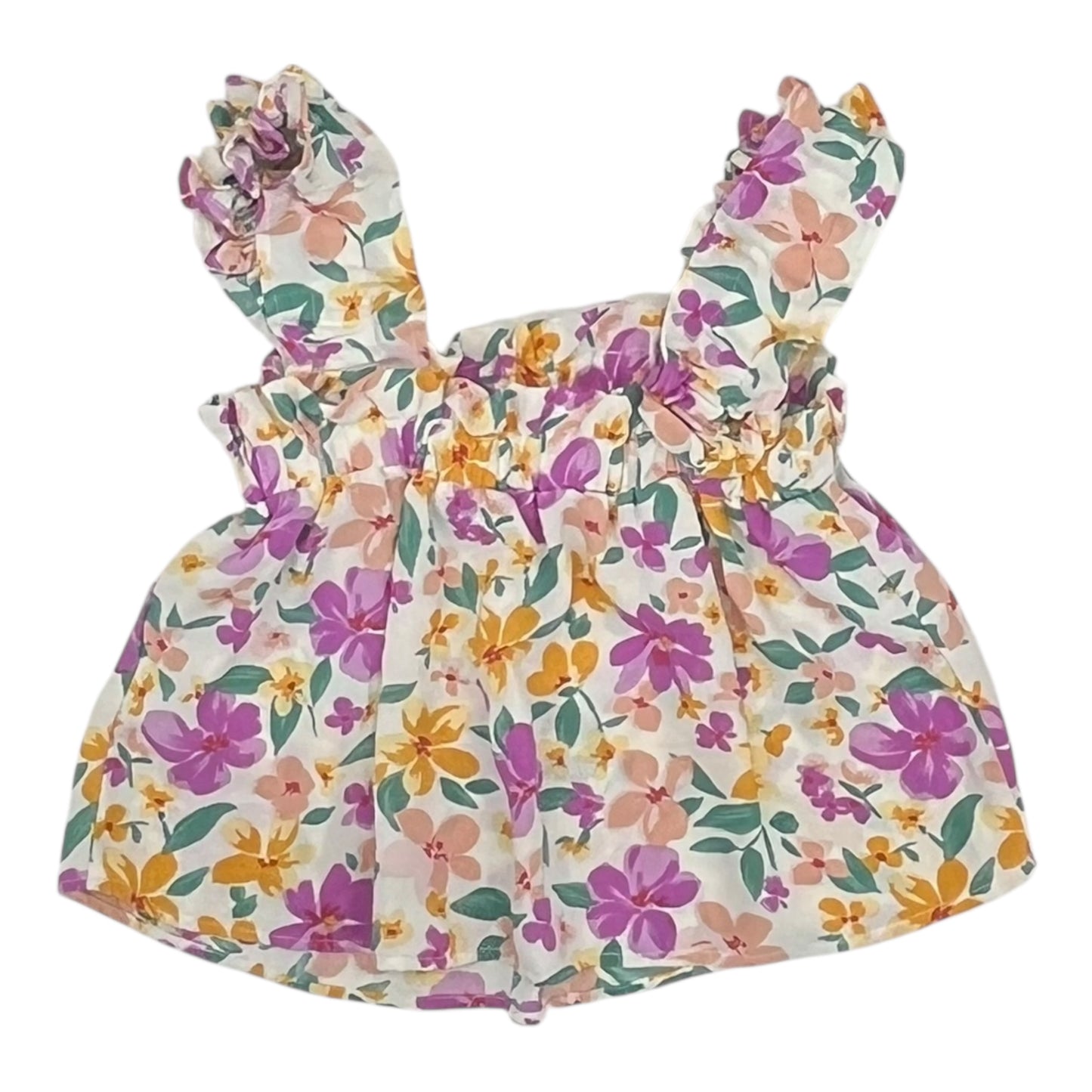 Blouse Sleeveless By Mine In Floral Print, Size:S