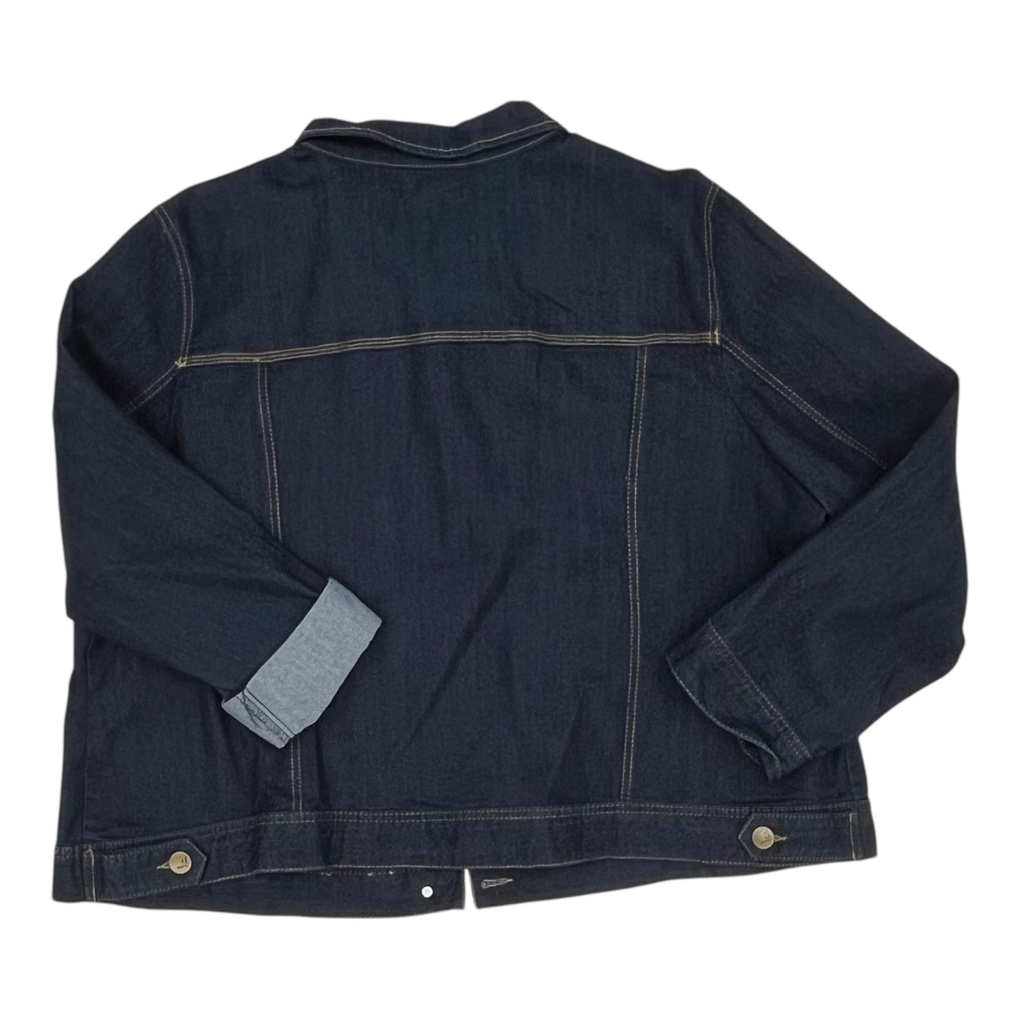 Jacket Denim By D Jeans In Blue Denim, Size:3X