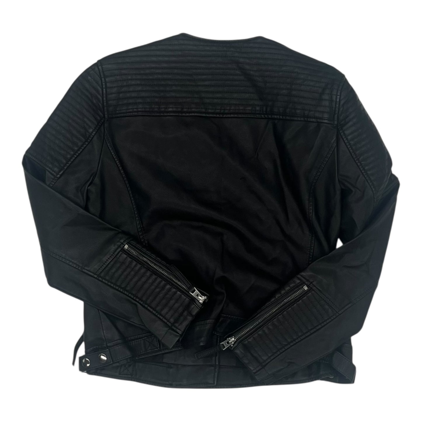 Jacket Moto By Topshop In Black, Size:M