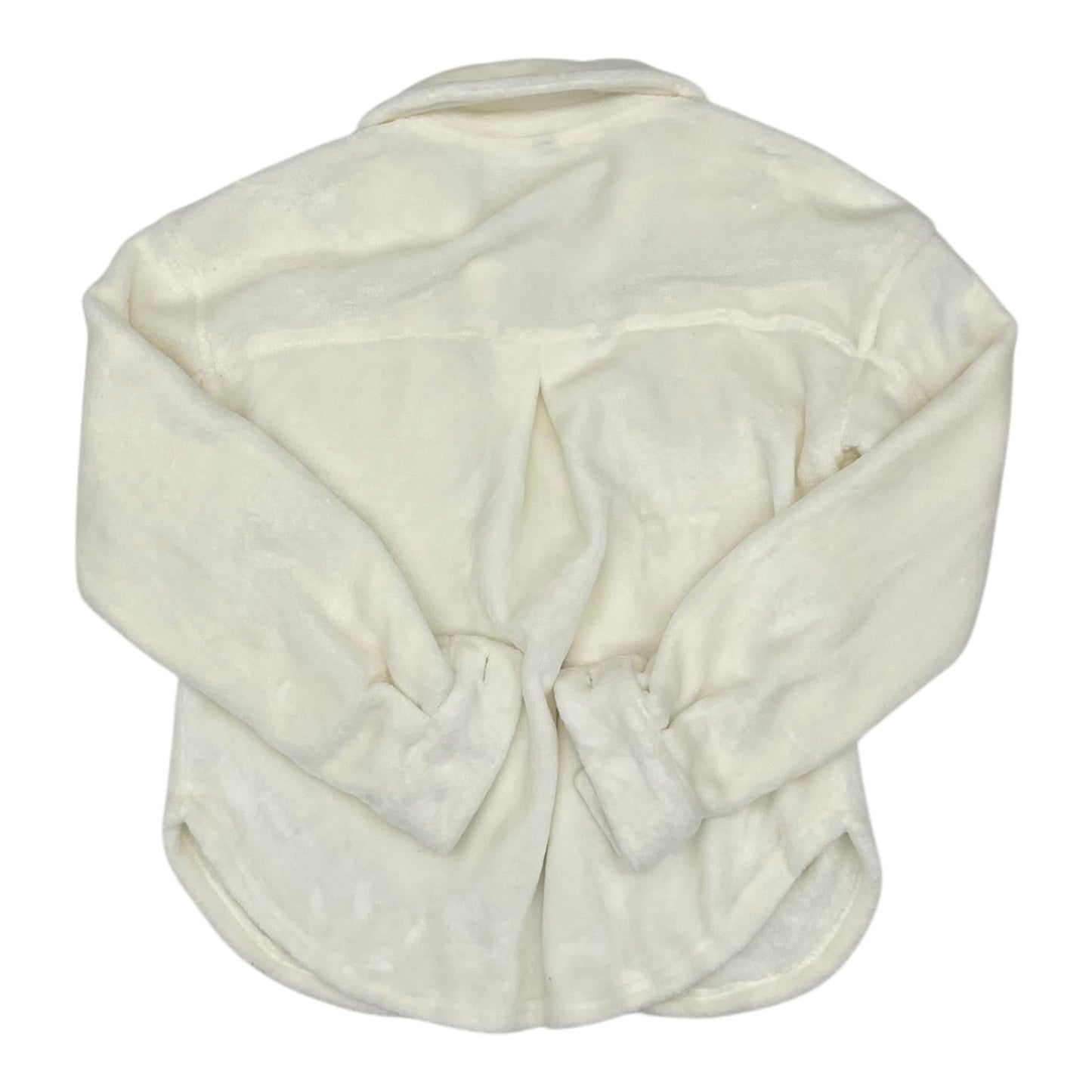 Jacket Fleece By Alya In White, Size:L