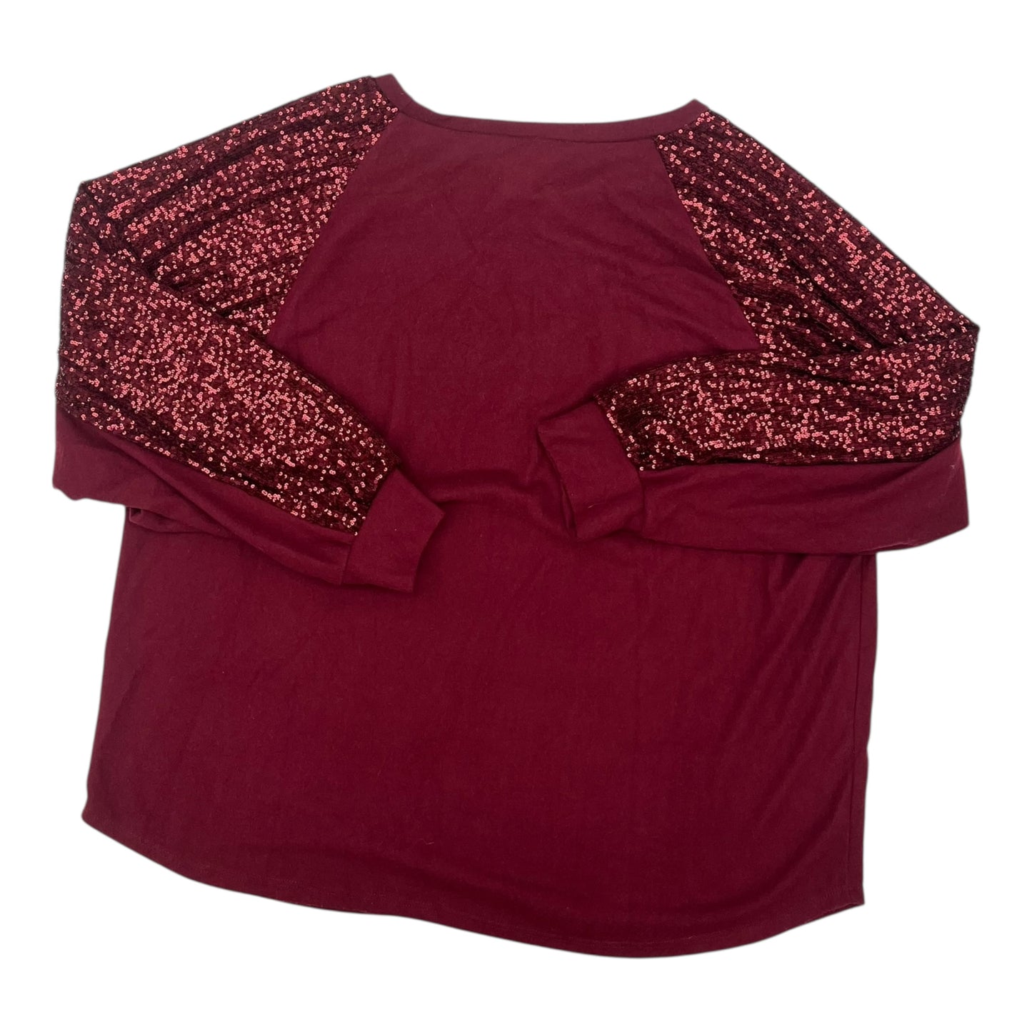 Top Ls By 7Th Ray In Red, Size:3X