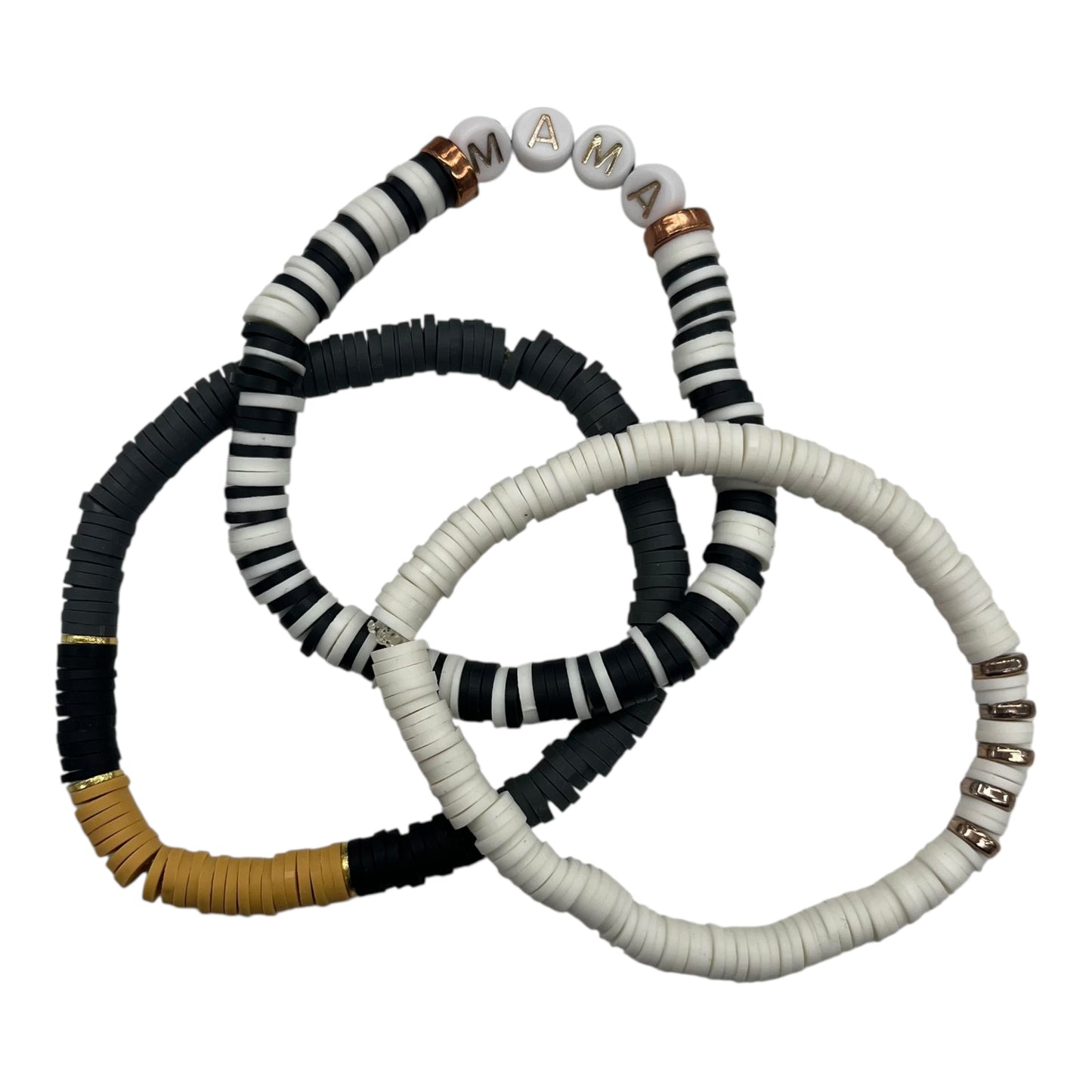 BRACELET BEADED by CLOTHES MENTOR In MULTI, Size: 03 PIECE SET