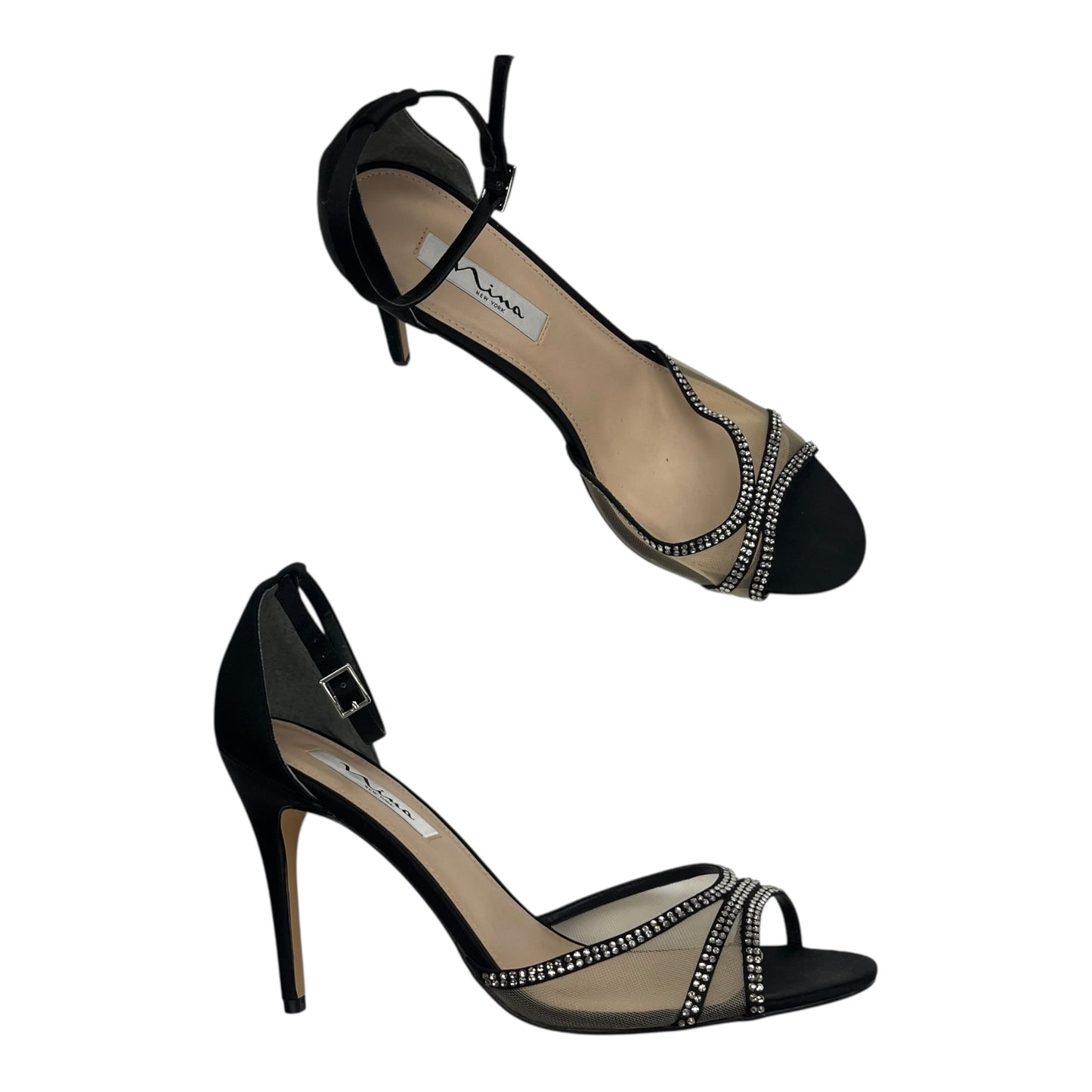 Shoes Heels Stiletto By Nina In Black, Size:11