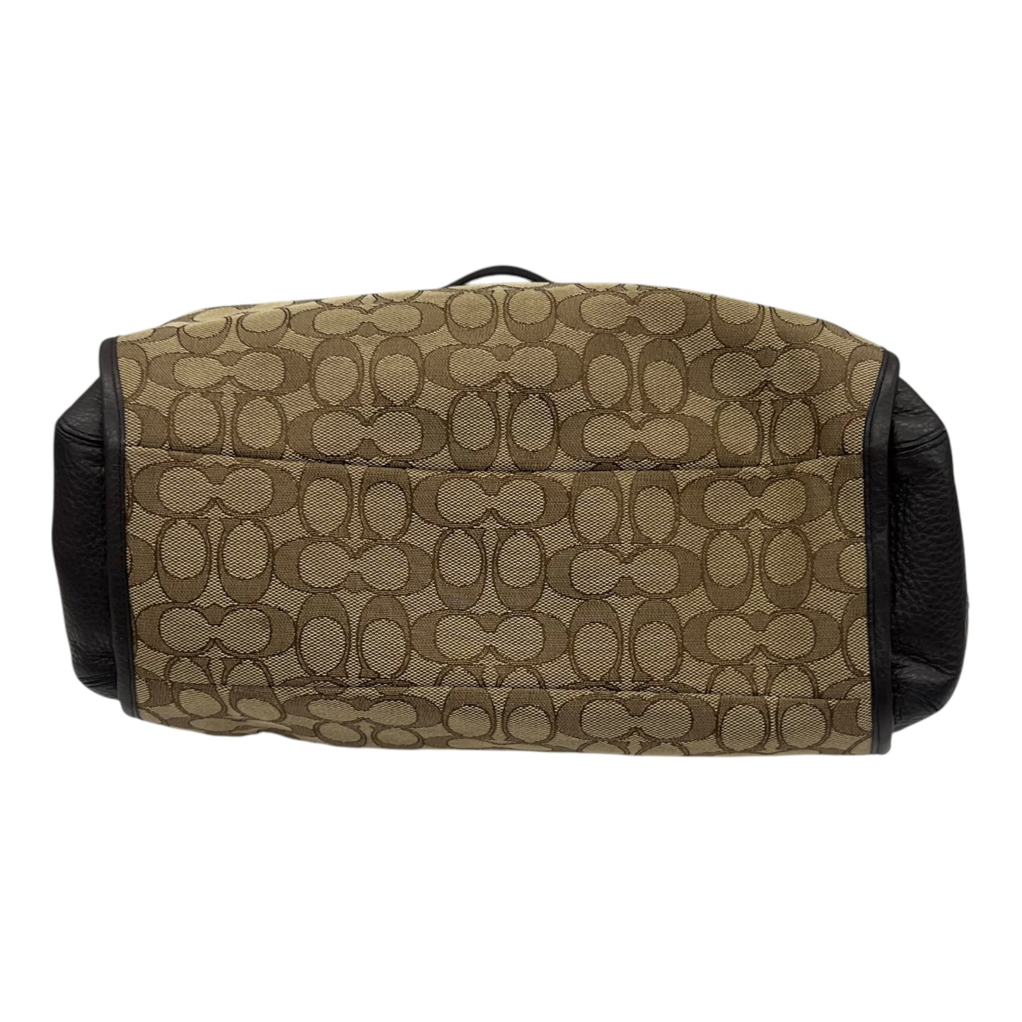 Handbag Designer By Coach In Brown & Tan, Size:Medium