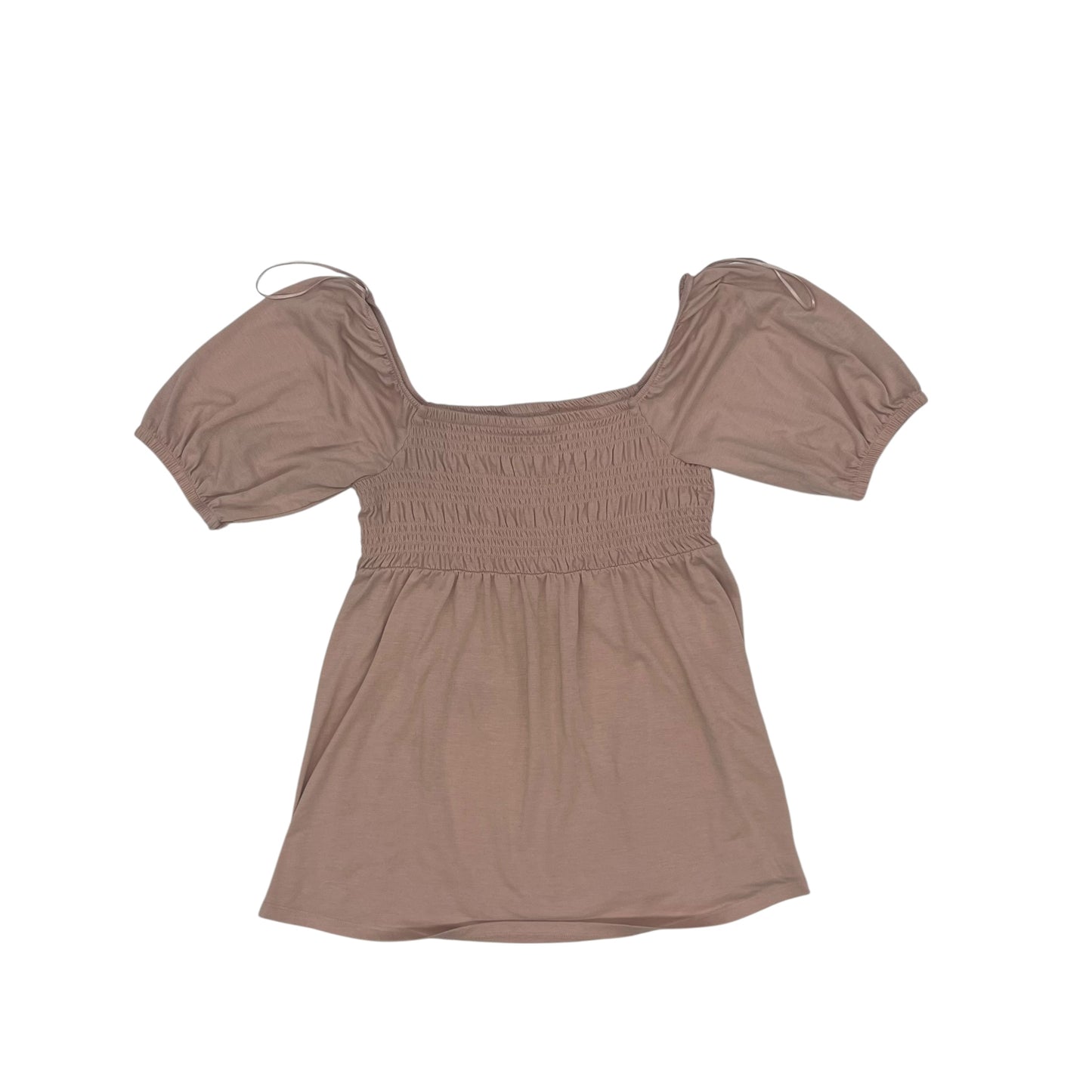Mat Top Ss By A Glow In Peach, Size:S