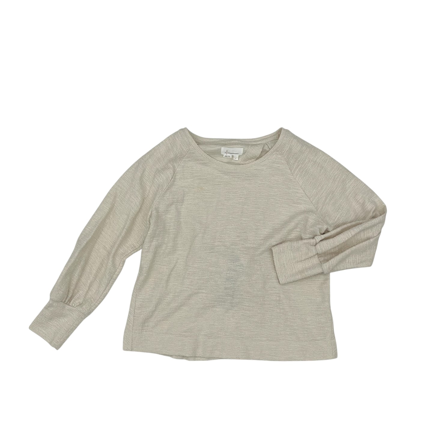 Top Ls By Anthropologie In Cream, Size:L