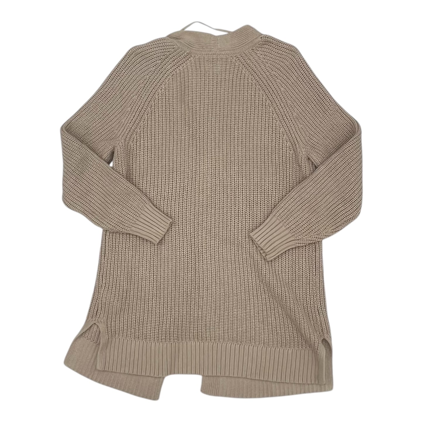Sweater Cardigan By Gap In Tan, Size:S