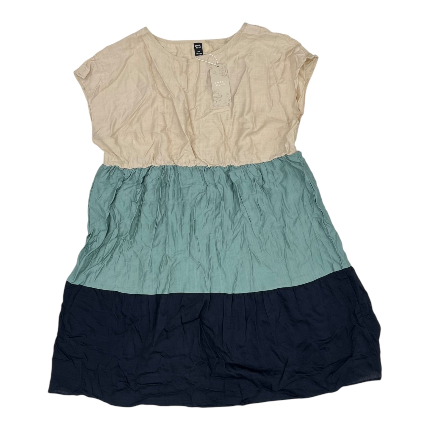 Dress Casual Short By Emery Rose In Striped Pattern, Size:1X