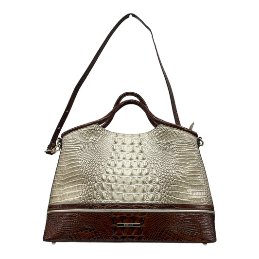 Handbag Designer By Brahmin In Tan, Size:Large