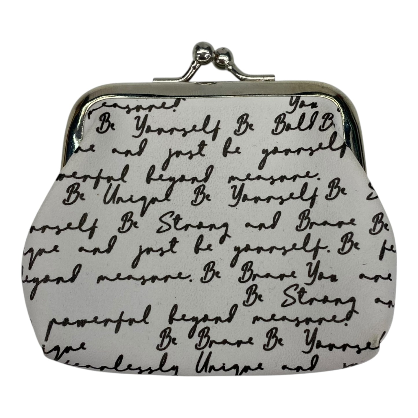 COIN PURSE by CLOTHES MENTOR In BLACK & WHITE, Size: SMALL