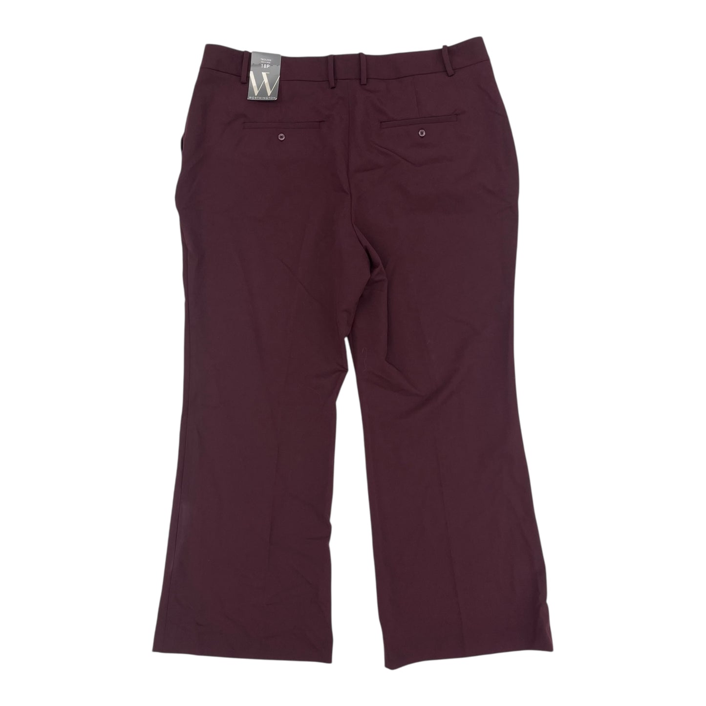 Pants Chinos & Khakis By Worthington In Maroon, Size:18
