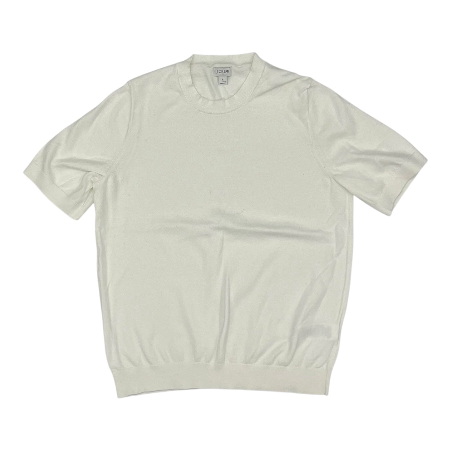 Sweater Ss By J. Crew In Cream, Size:L