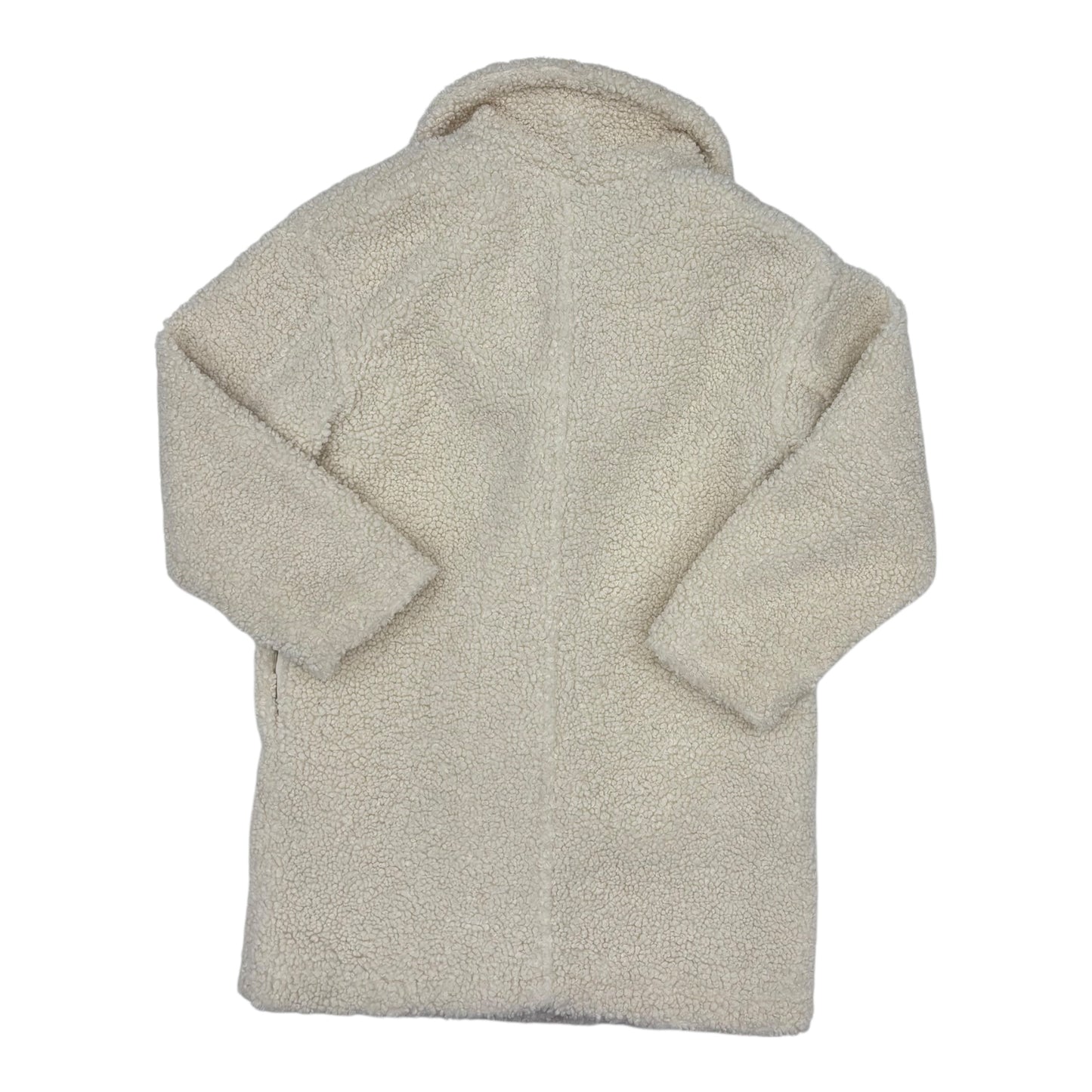 Coat Faux Fur & Sherpa By A New Day In Cream, Size:M