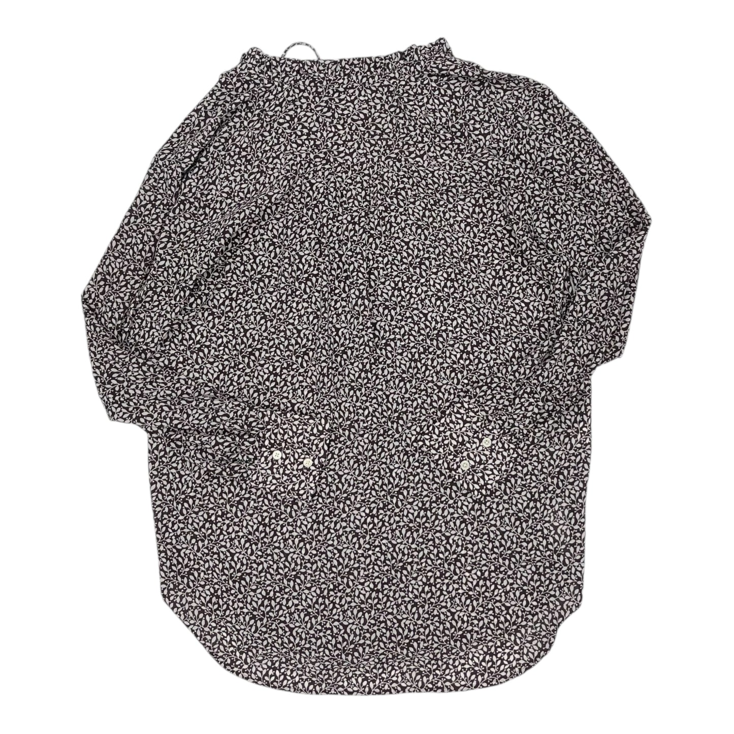 Blouse Ls By Loft In Purple, Size:S