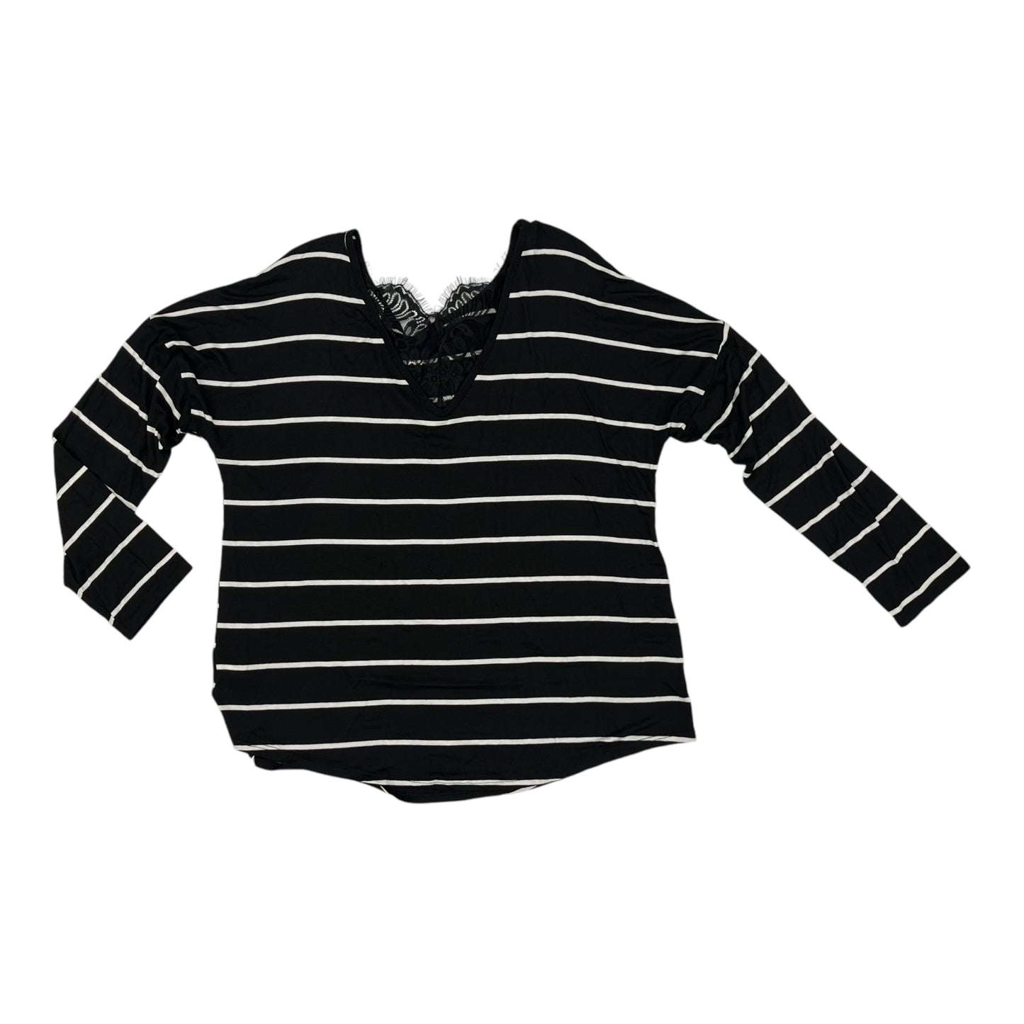 Top Ls By Lovely Melody In Striped Pattern, Size:M