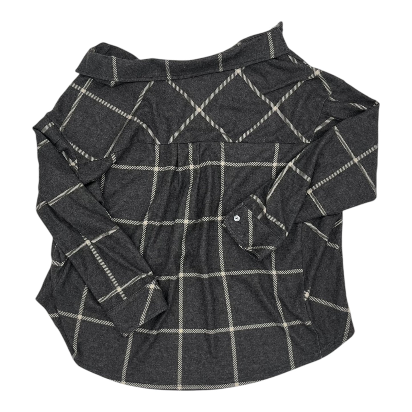 Top Ls By Clothes Mentor In Grey, Size:M