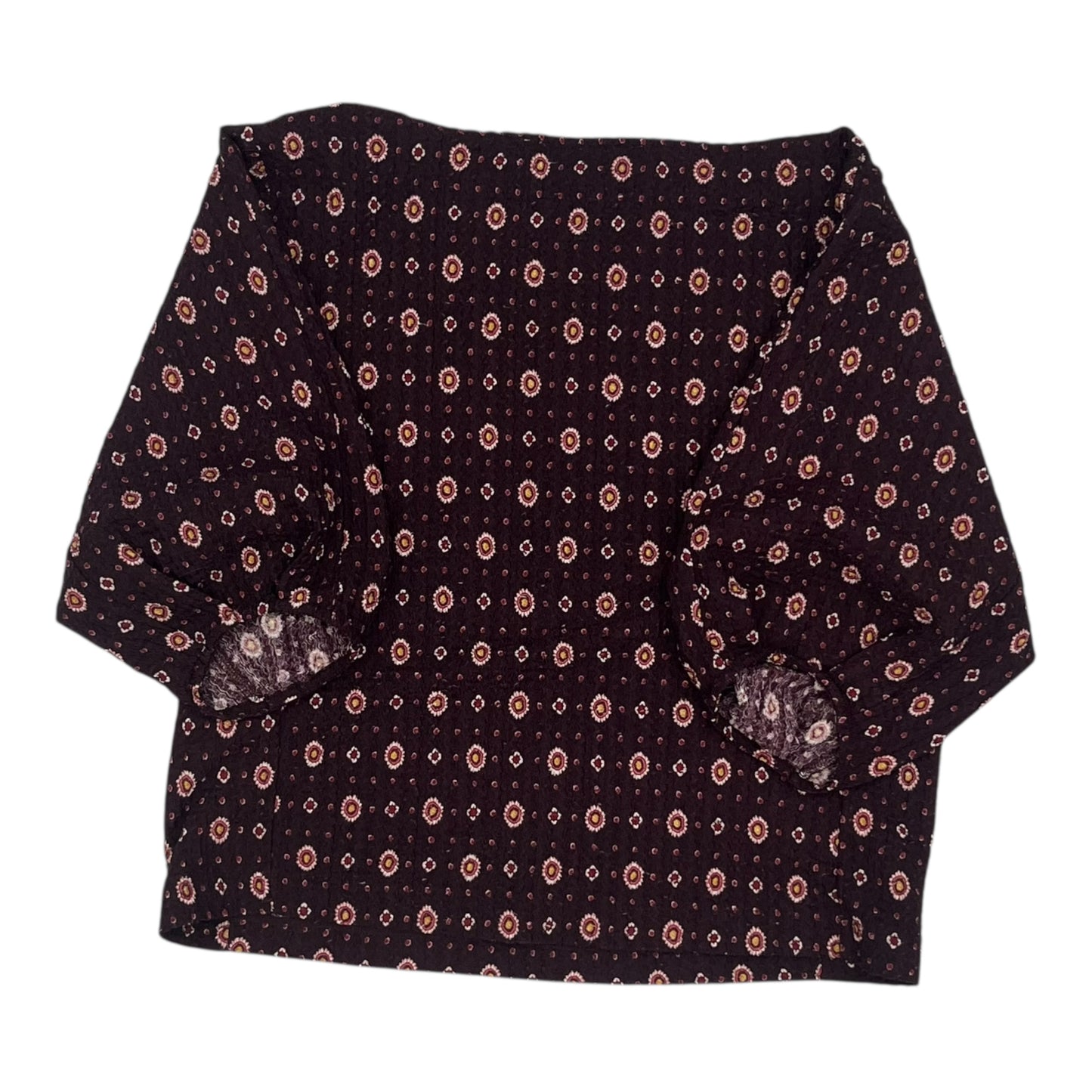 Top 3/4 Sleeve By Loft In Red, Size:M