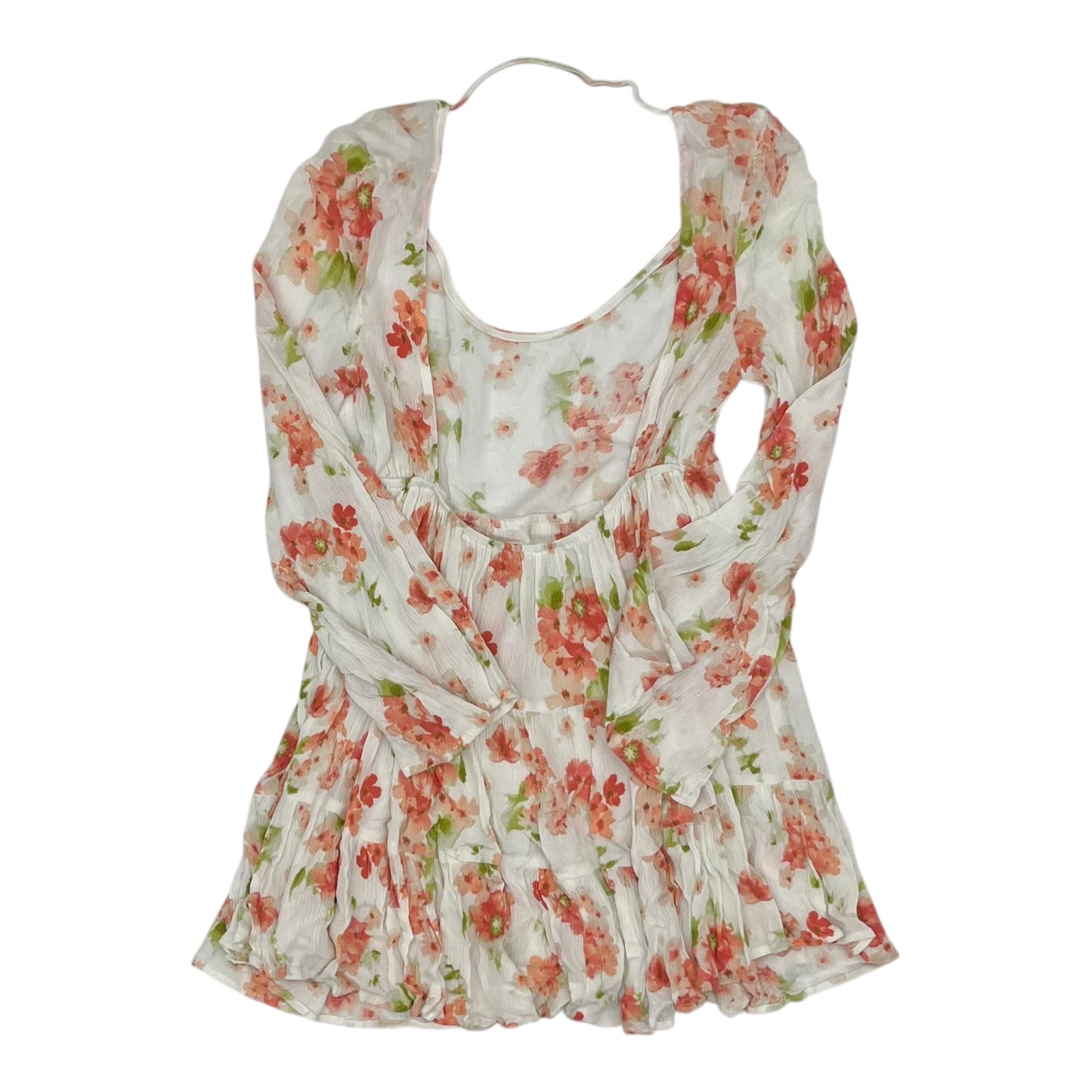 Tunic Ls By Clothes Mentor In Floral Print, Size:S