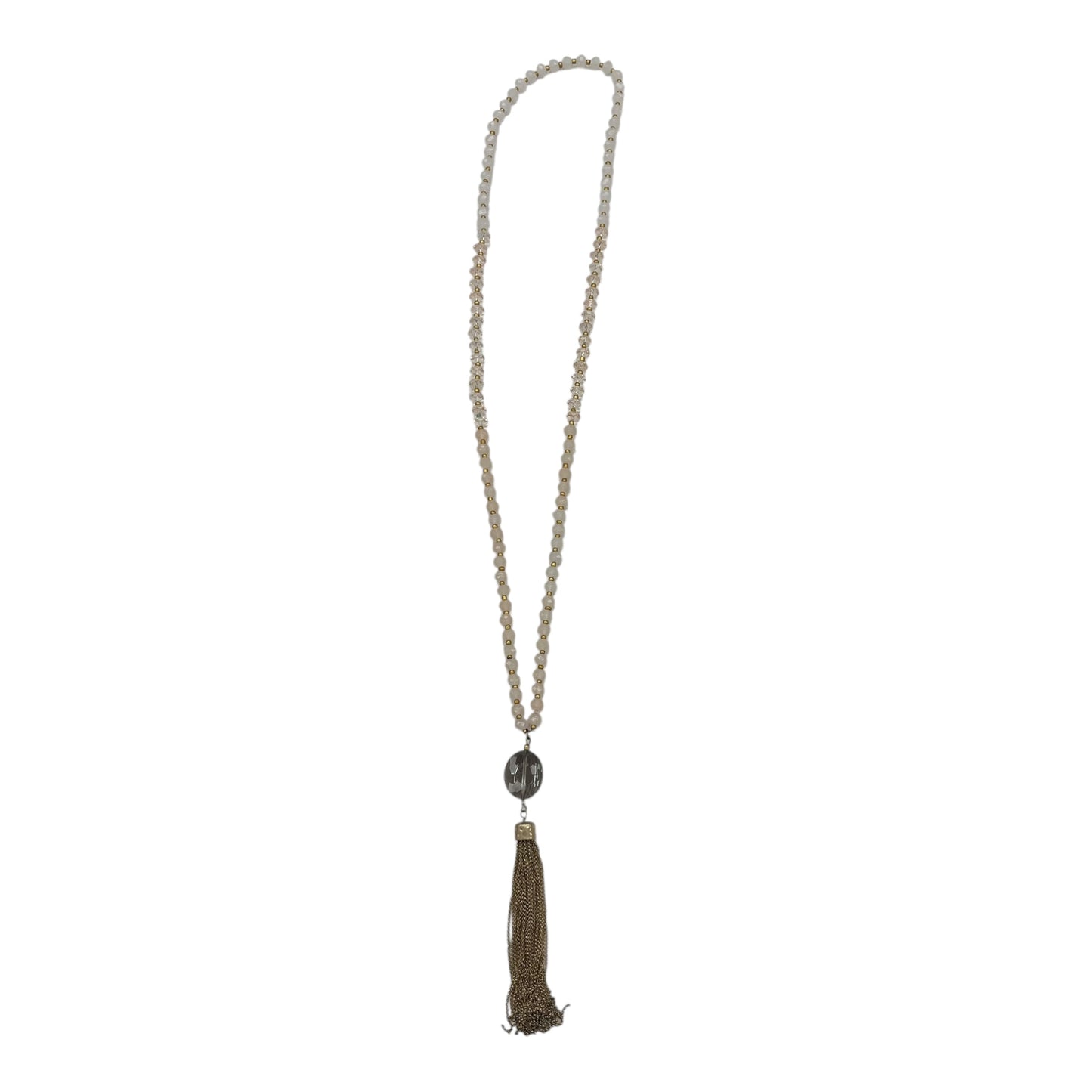 Necklace Statement By Clothes Mentor In Gold & Pink