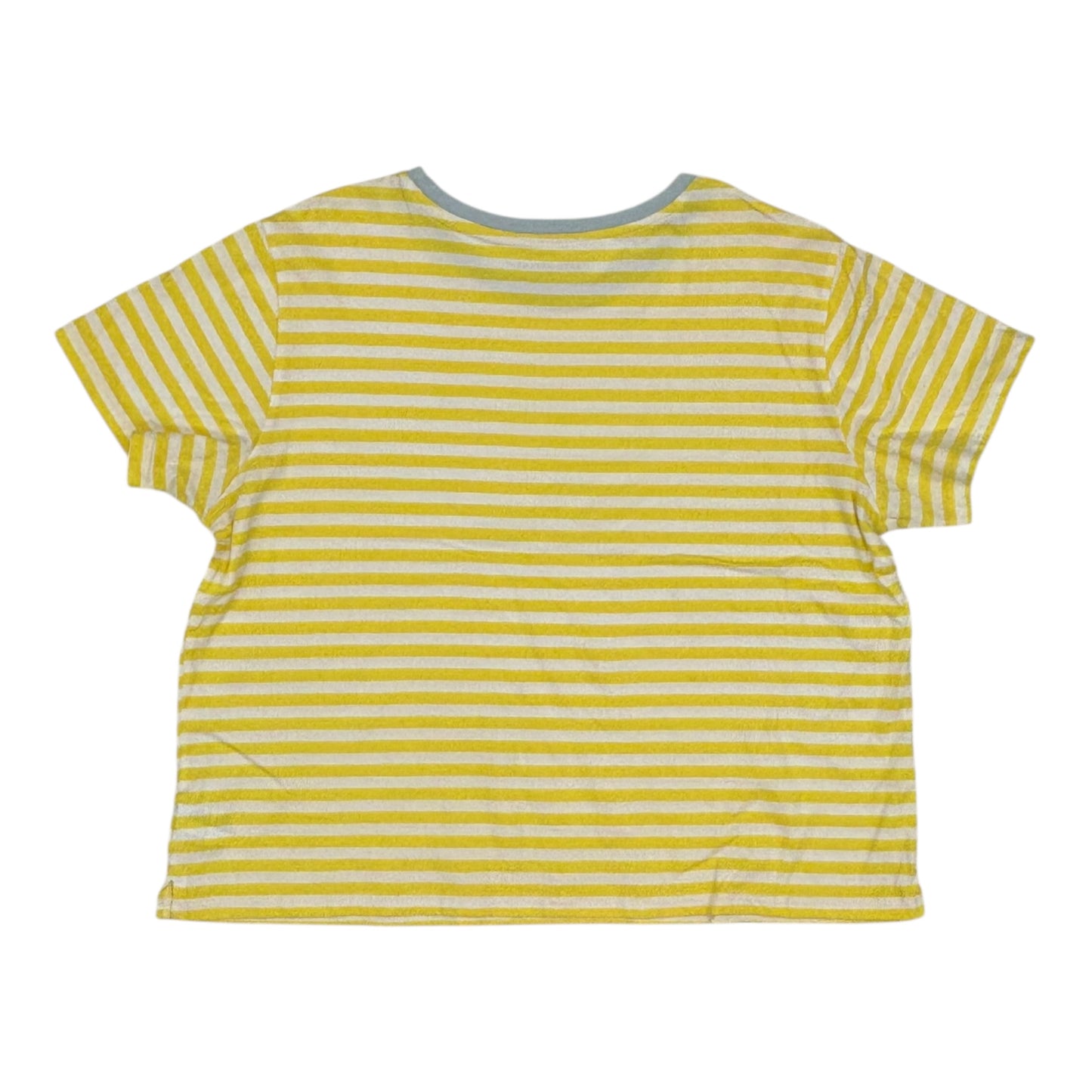 Top Ss By Free Assembly In White & Yellow, Size:Xxl