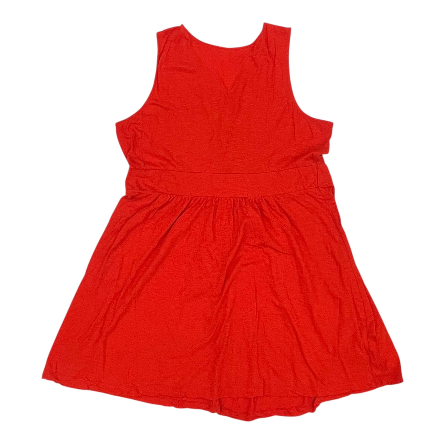 Dress Casual Short By Basic Editions In Orange, Size:2X