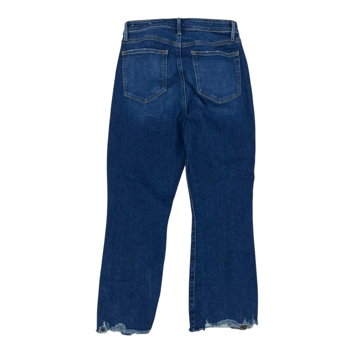 Jeans Cropped By Loft In Blue Denim, Size:12