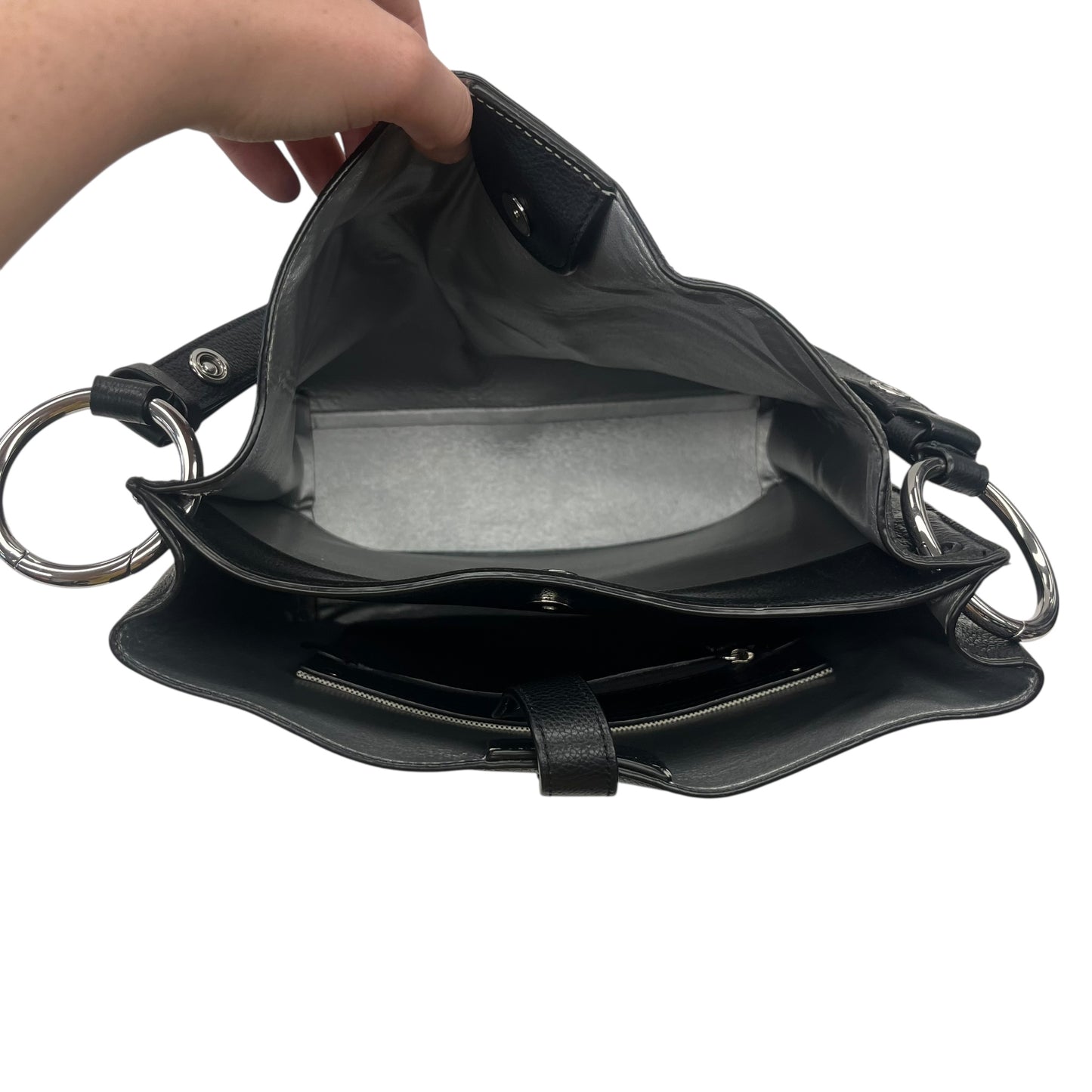 Handbag Designer By Rebecca Minkoff In Black, Size:Medium