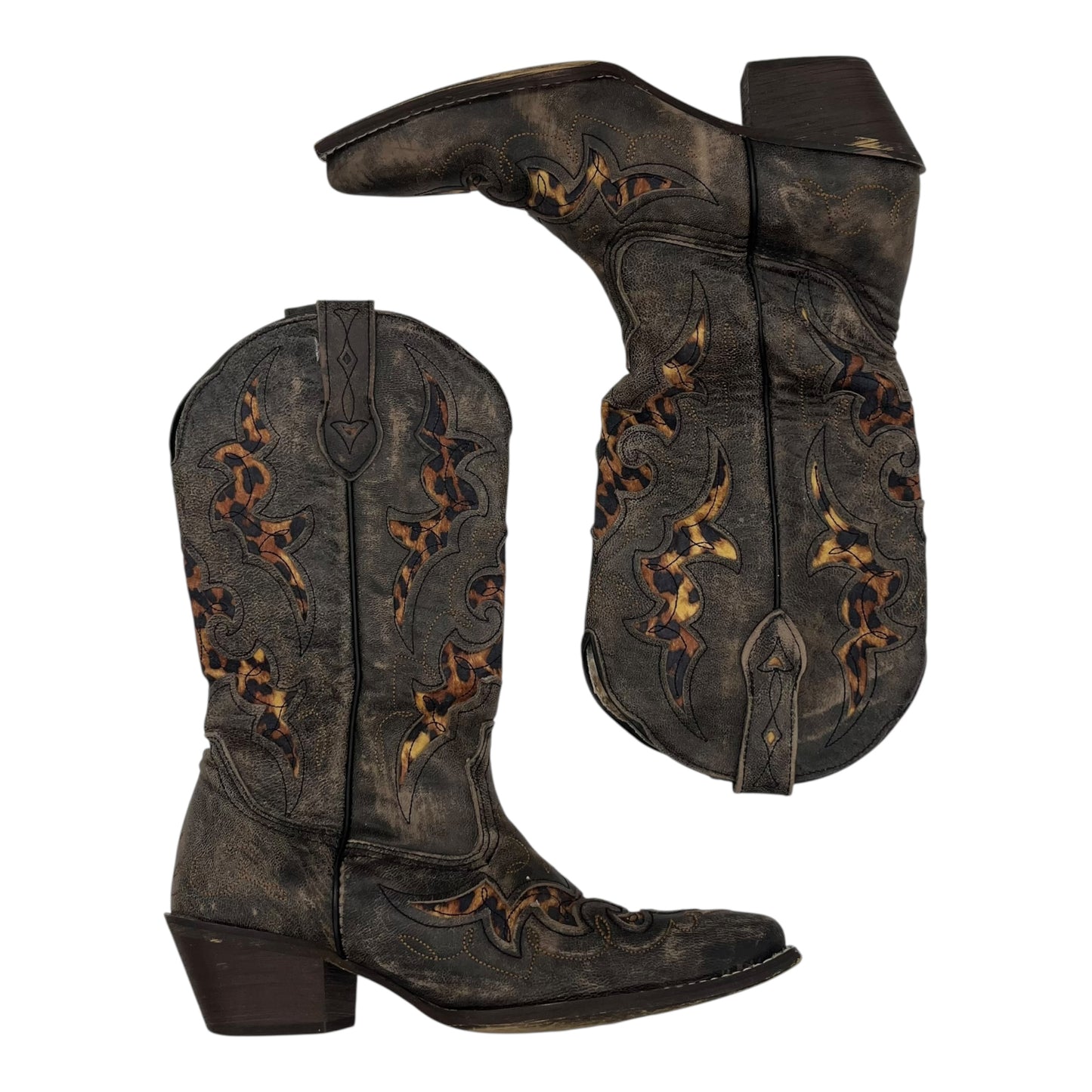 BOOTS WESTERN by CMA In BROWN, Size: 7