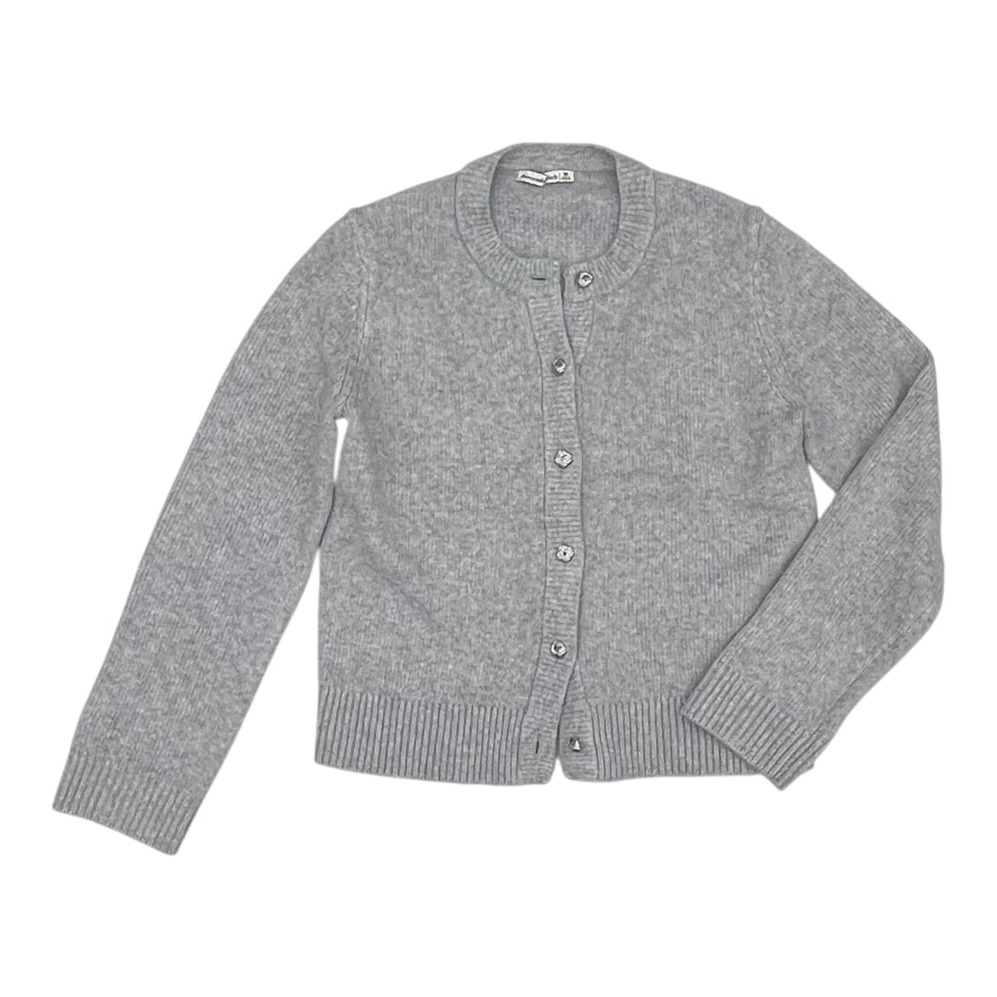 Sweater Cardigan By Abercrombie And Fitch In Grey, Size:M