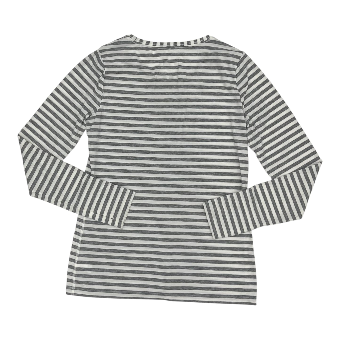 Athletic Top Ls Crewneck By Gapfit In Grey & White, Size:M