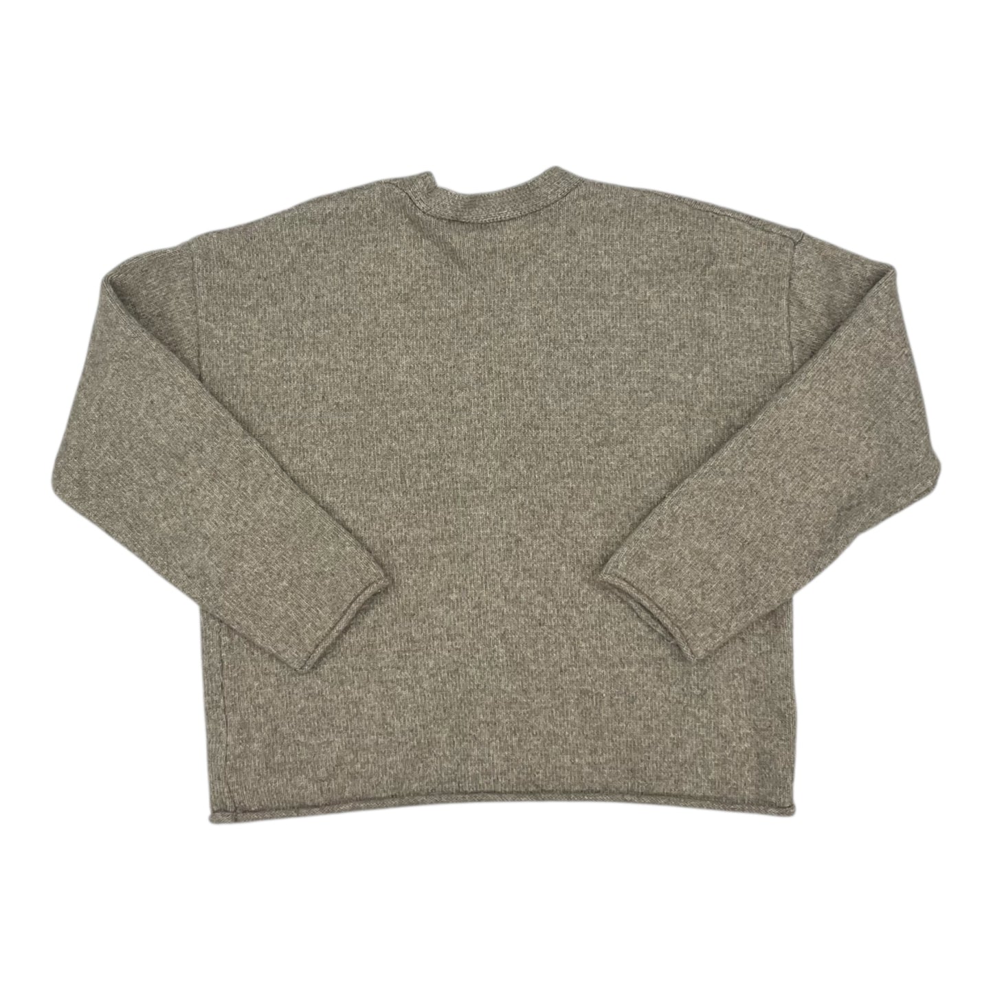 Sweater Cardigan By Members Mark In Tan, Size:M