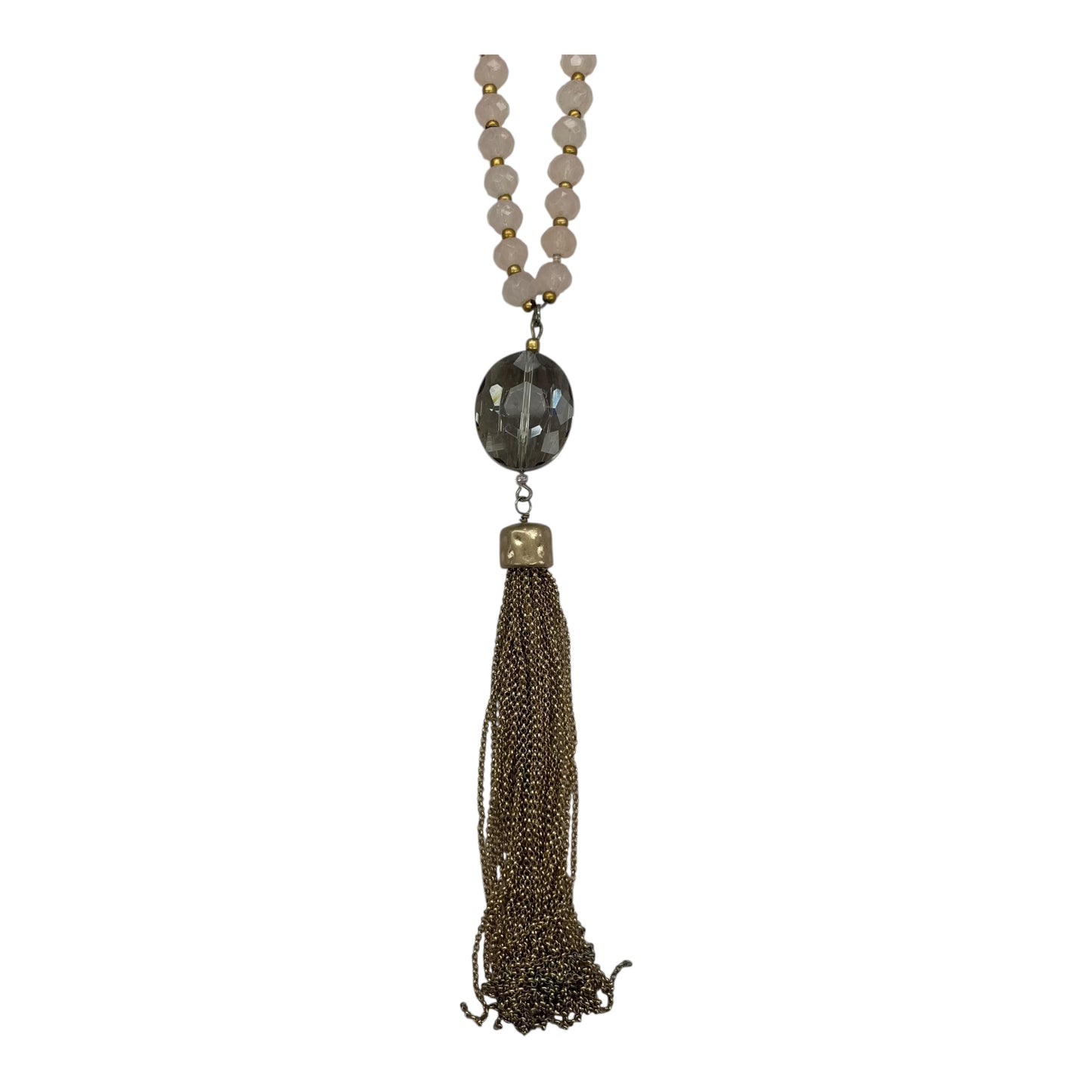 Necklace Statement By Clothes Mentor In Gold & Pink