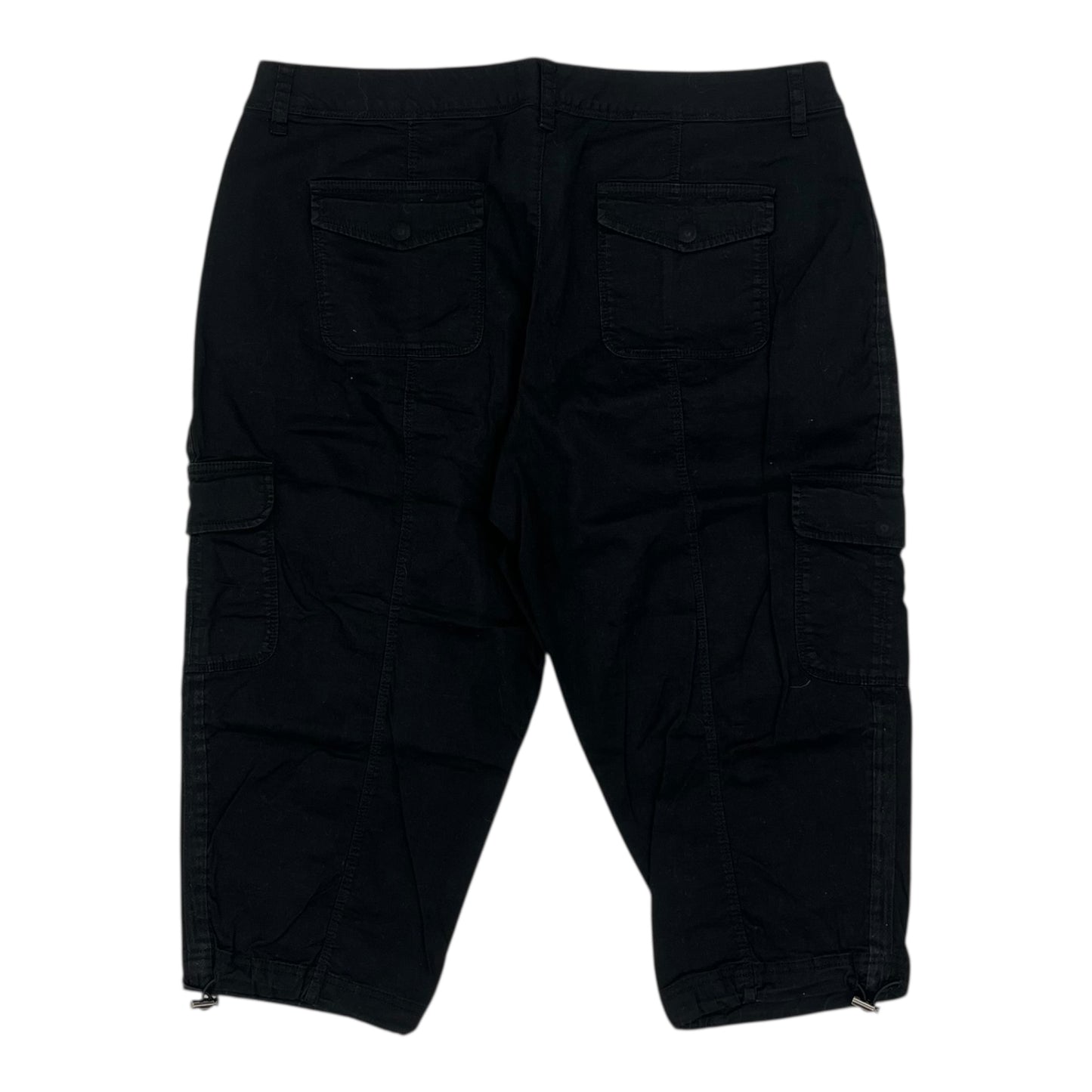 Pants Cropped By Time And Tru In Black, Size:18