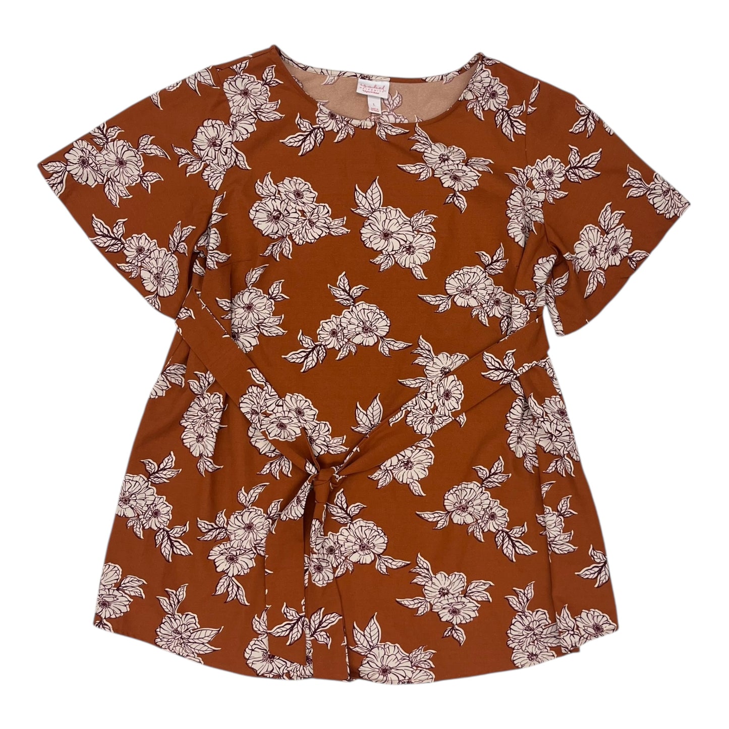 Mat Top Ss By Isabel Maternity In Orange, Size:L
