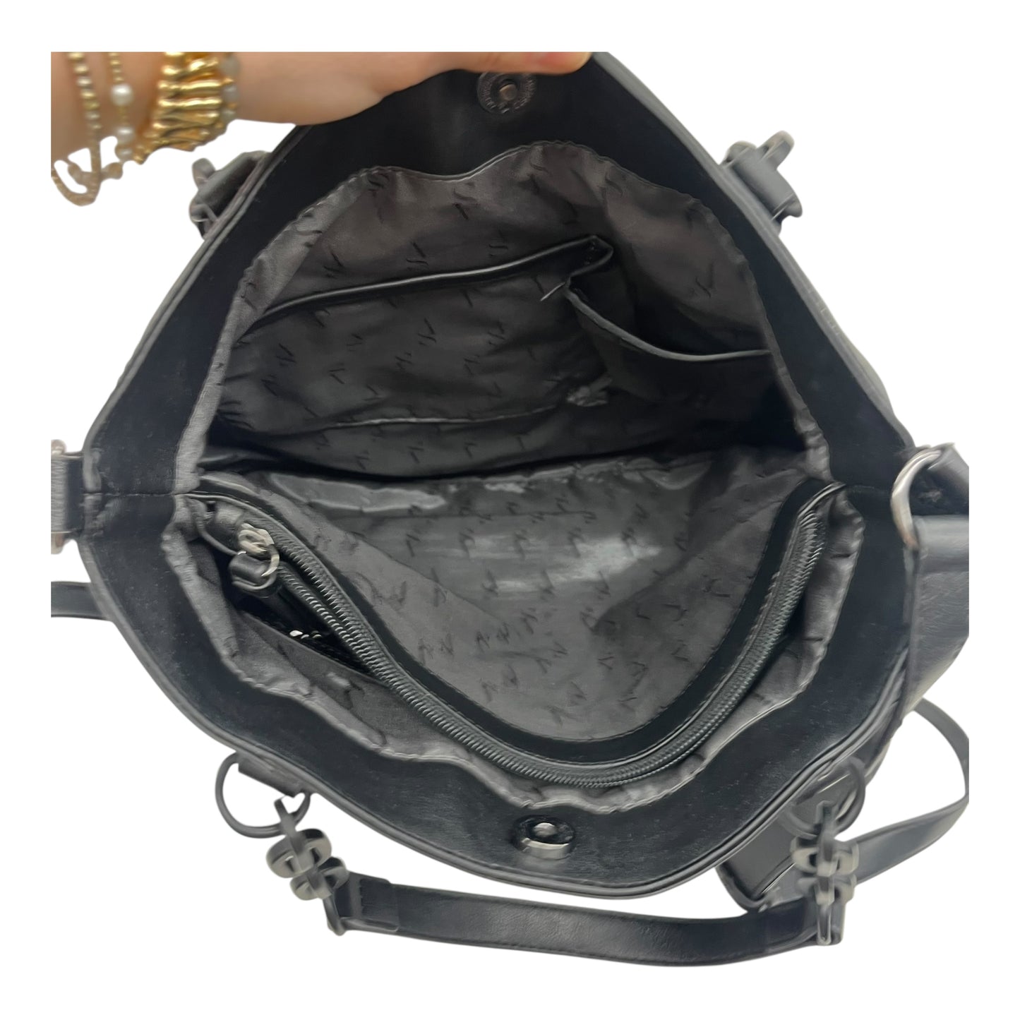 Handbag By Simply Vera In Black, Size:Medium